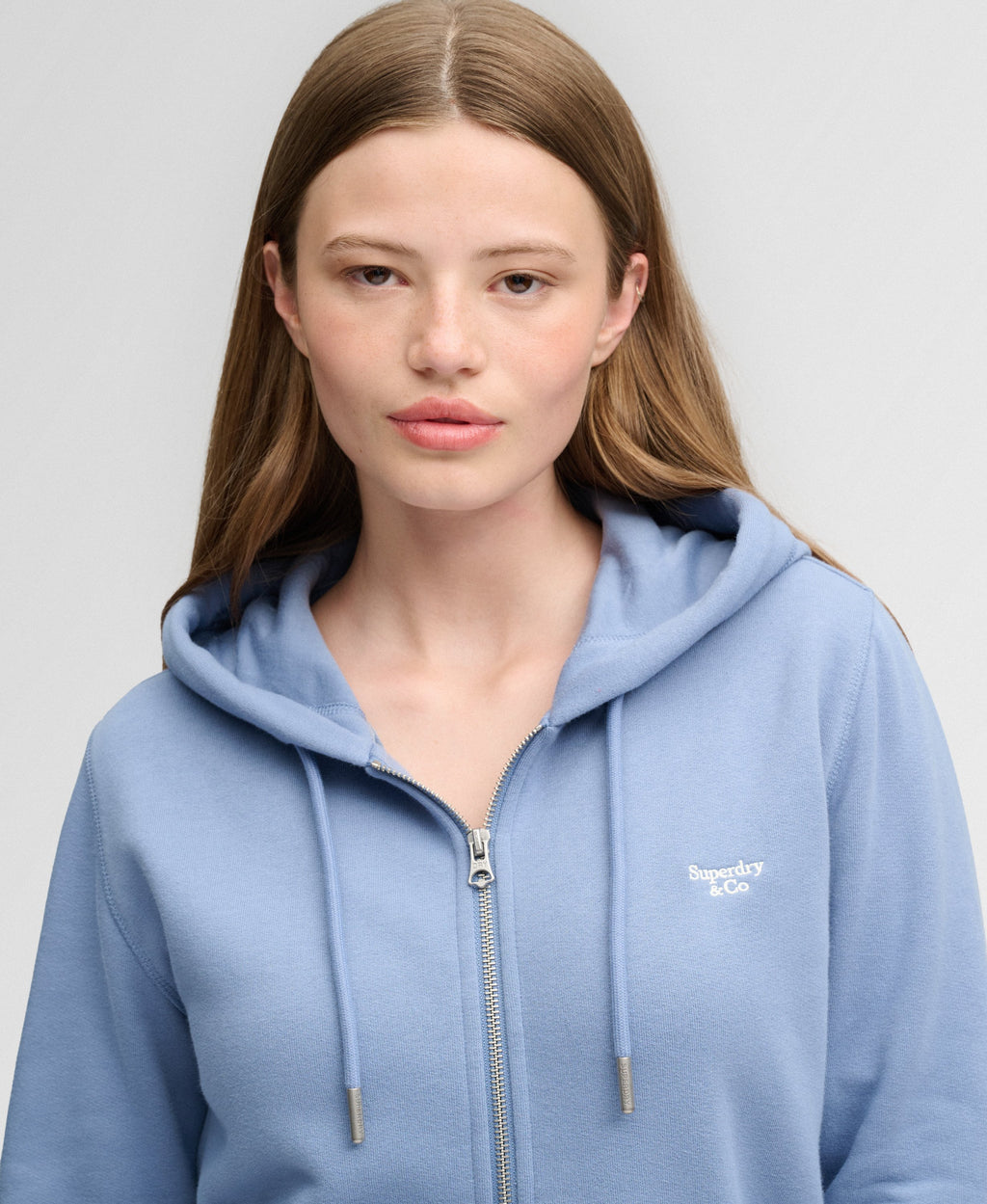 Signature Embroidered Zip Hoodie