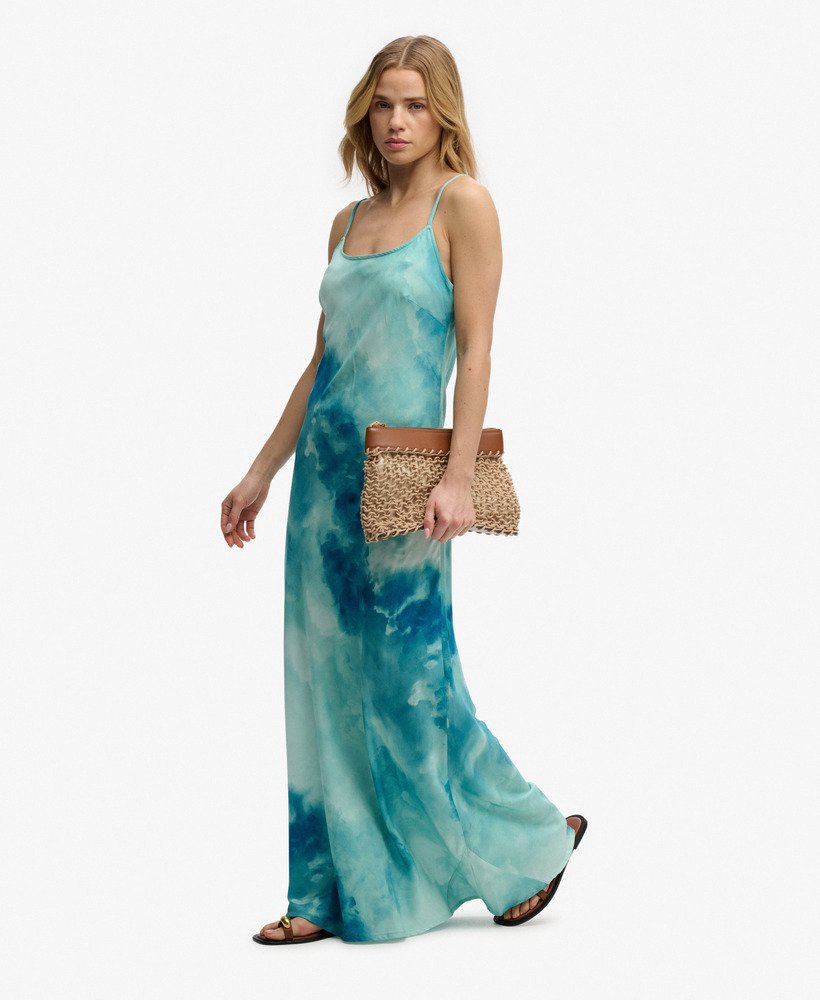 Printed Maxi Slip Dress