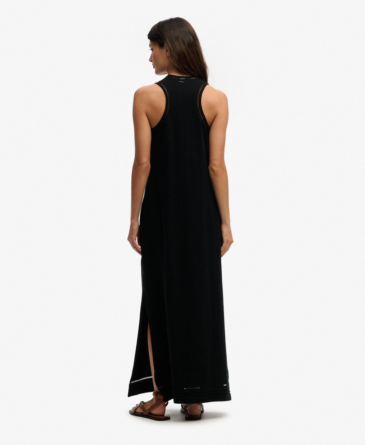 Laddered Jersey Maxi Dress
