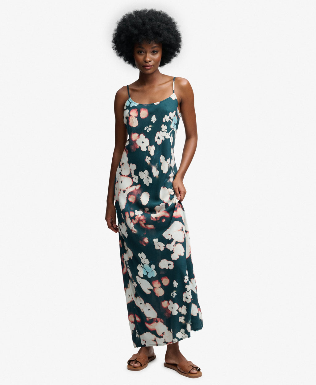 Printed Maxi Slip Dress