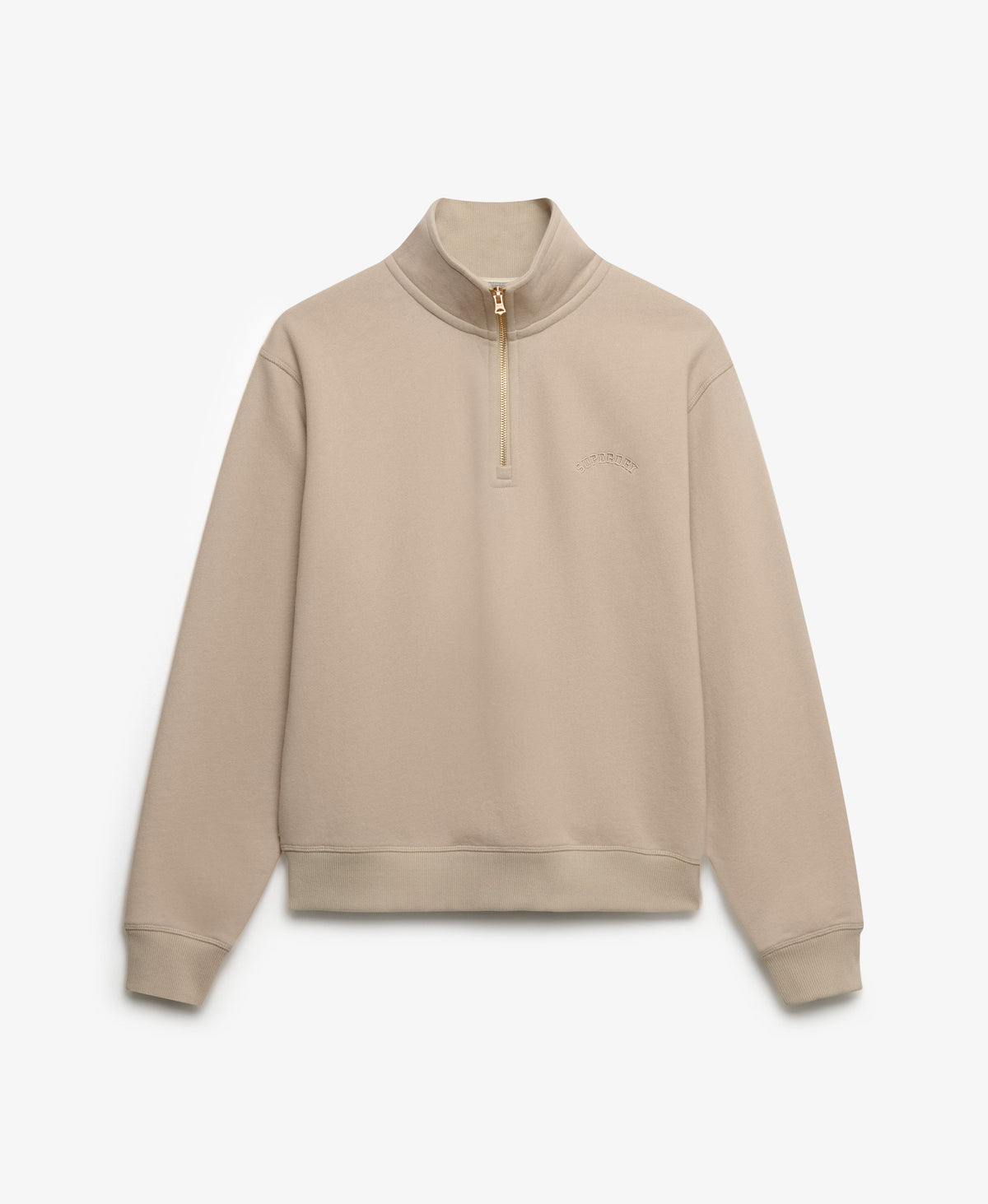 Essential Logo Embroidered Half Zip Jumper