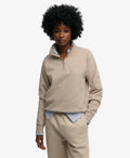 Essential Logo Embroidered Half Zip Jumper