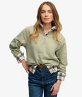 Essential Logo Embroidered Half Zip Jumper