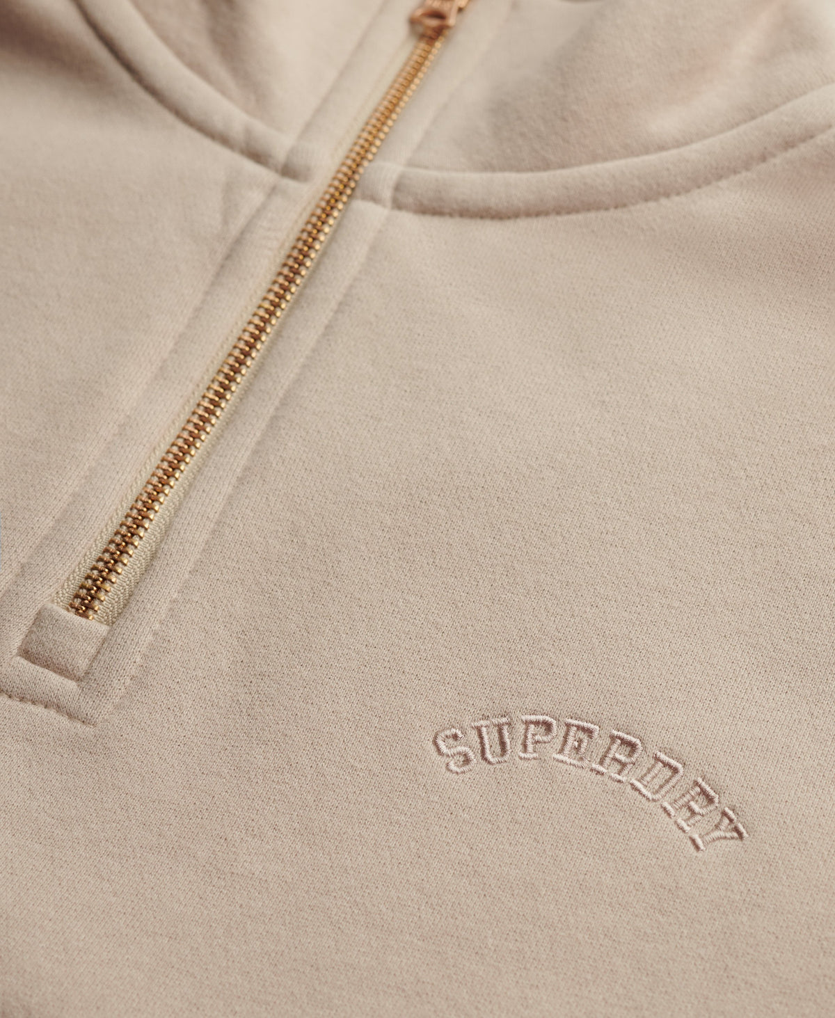 Essential Logo Embroidered Half Zip Jumper
