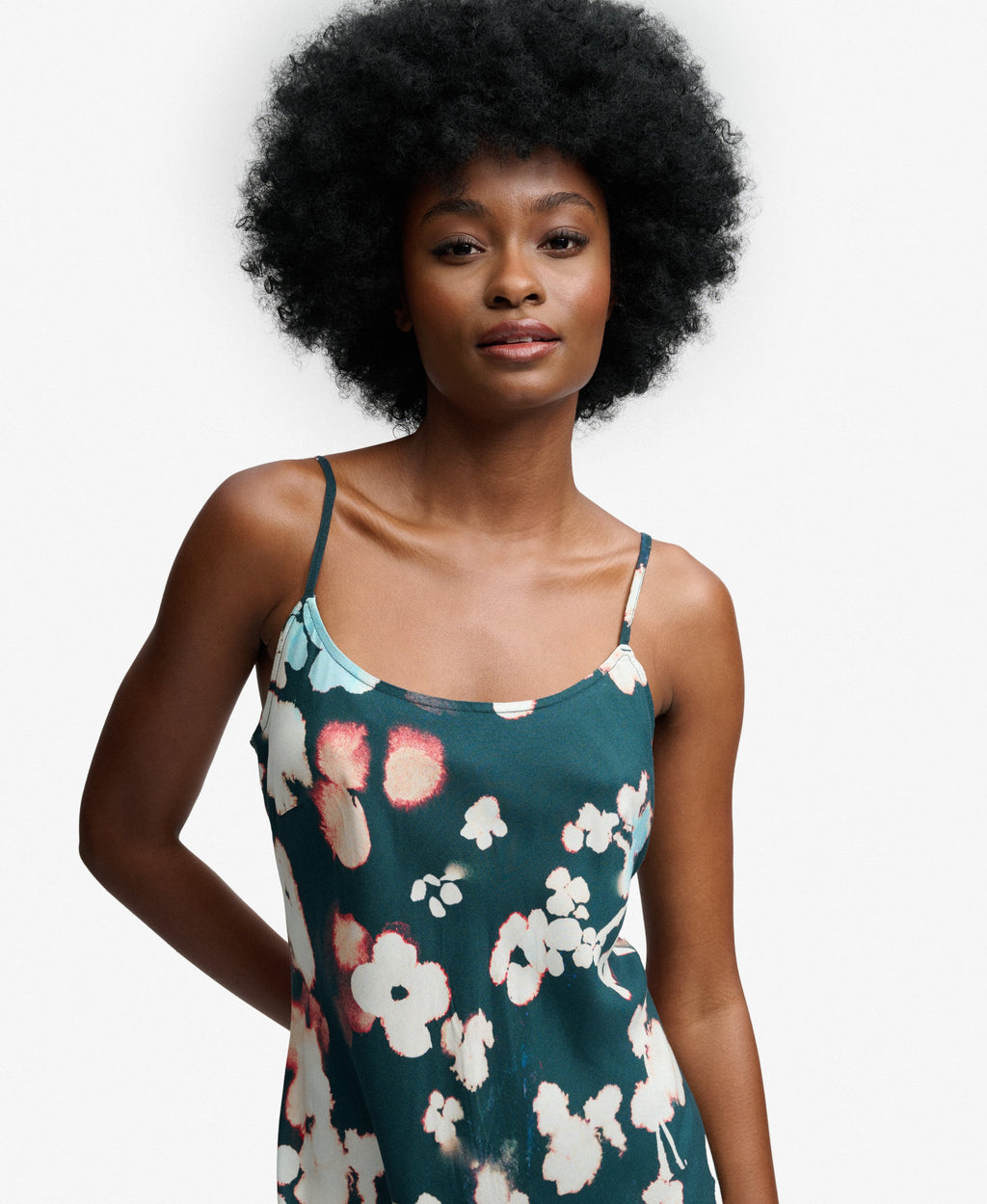 Printed Maxi Slip Dress