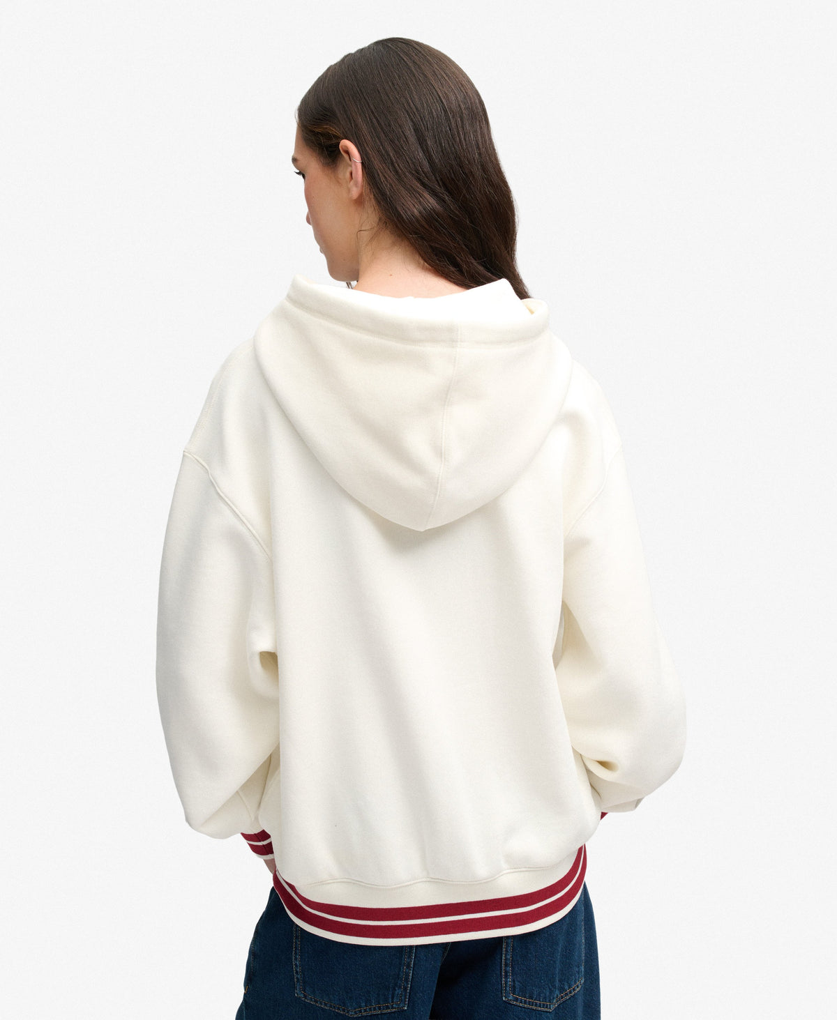 Satin Applique Hoodie