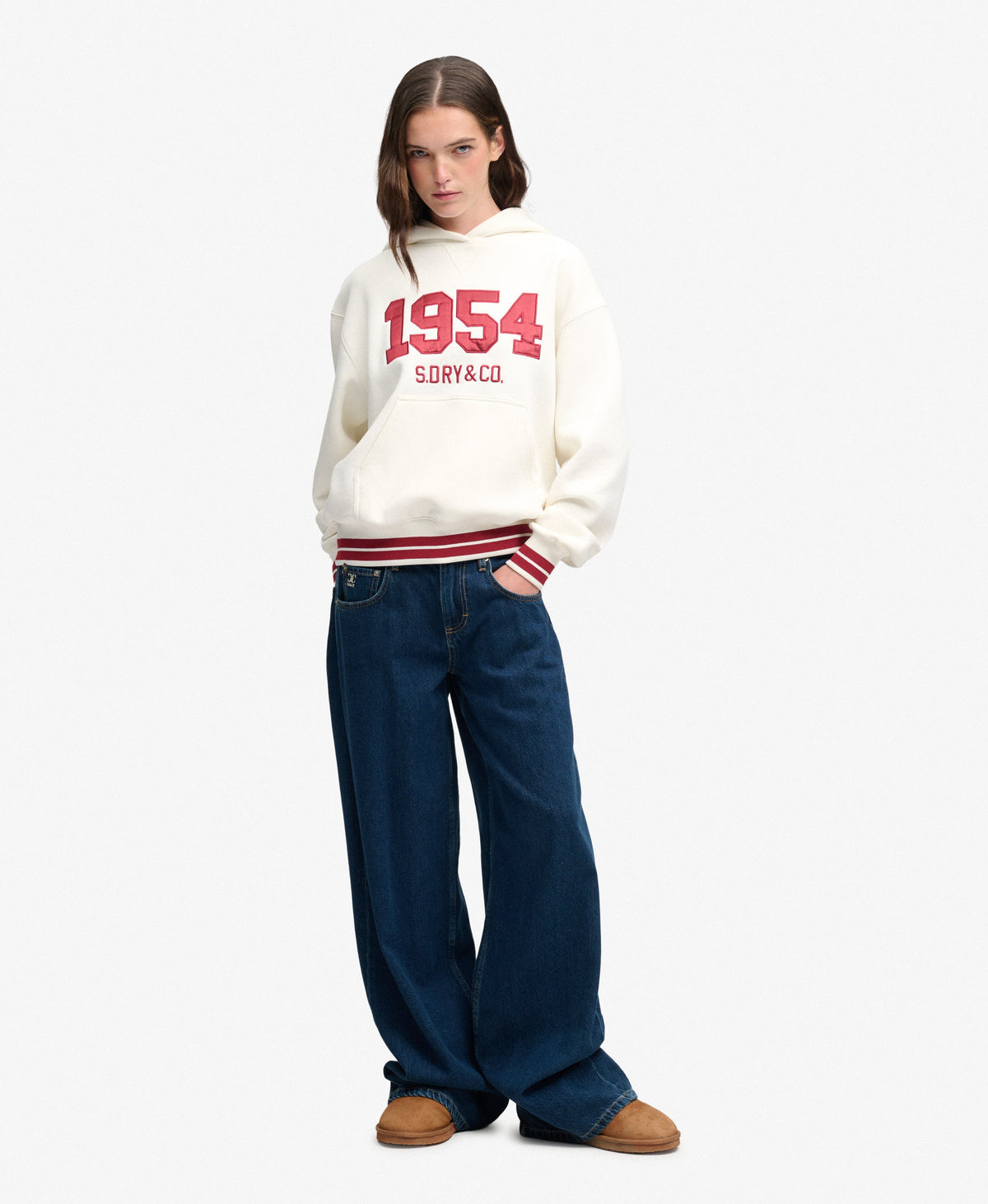 Satin Applique Hoodie