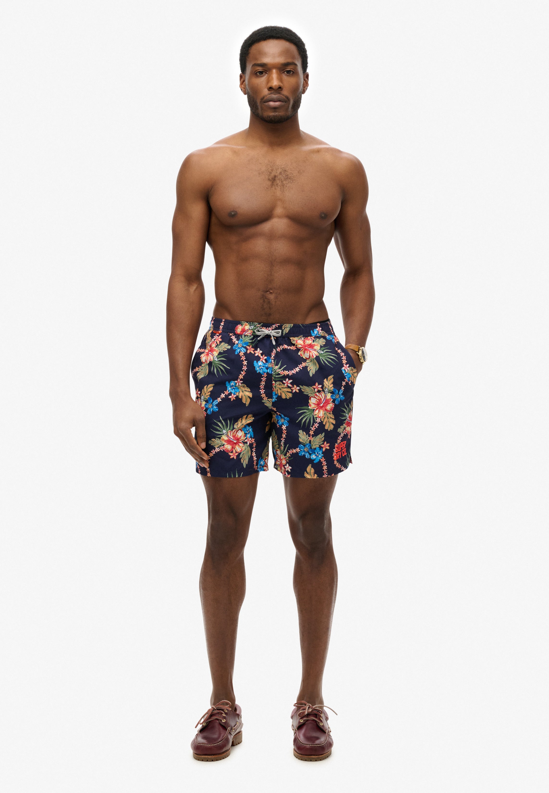 Hawaiian Print 16 Swim Shorts