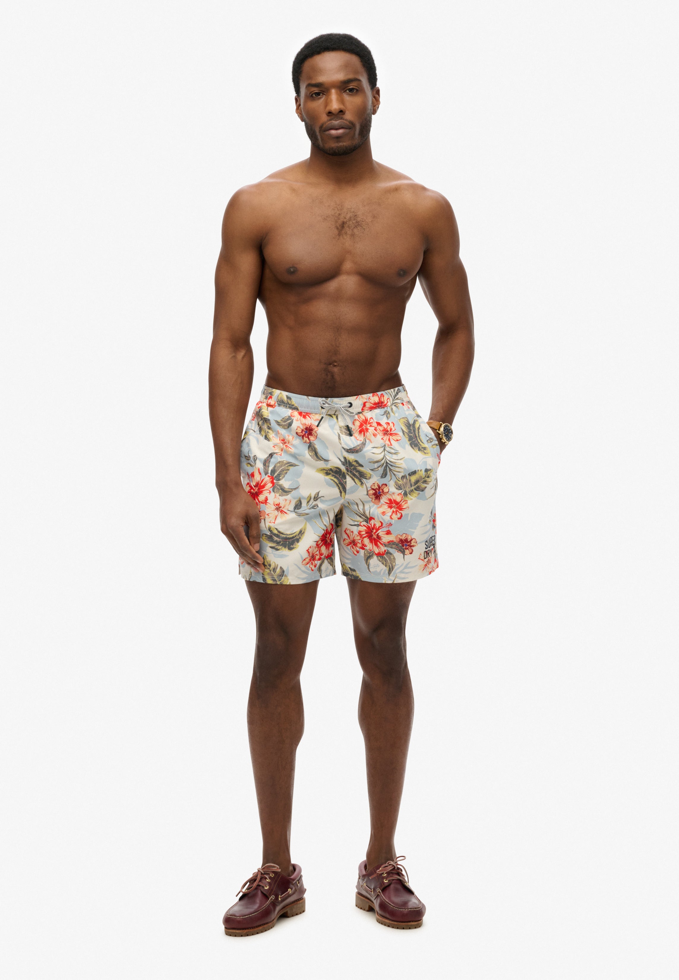 Hawaiian Print 16 Swim Shorts