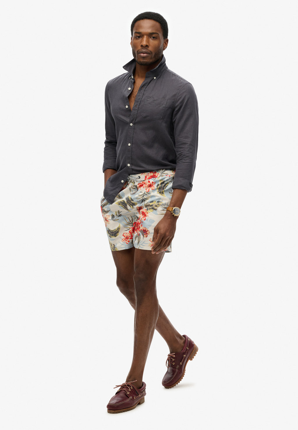Hawaiian Print 16 Swim Shorts