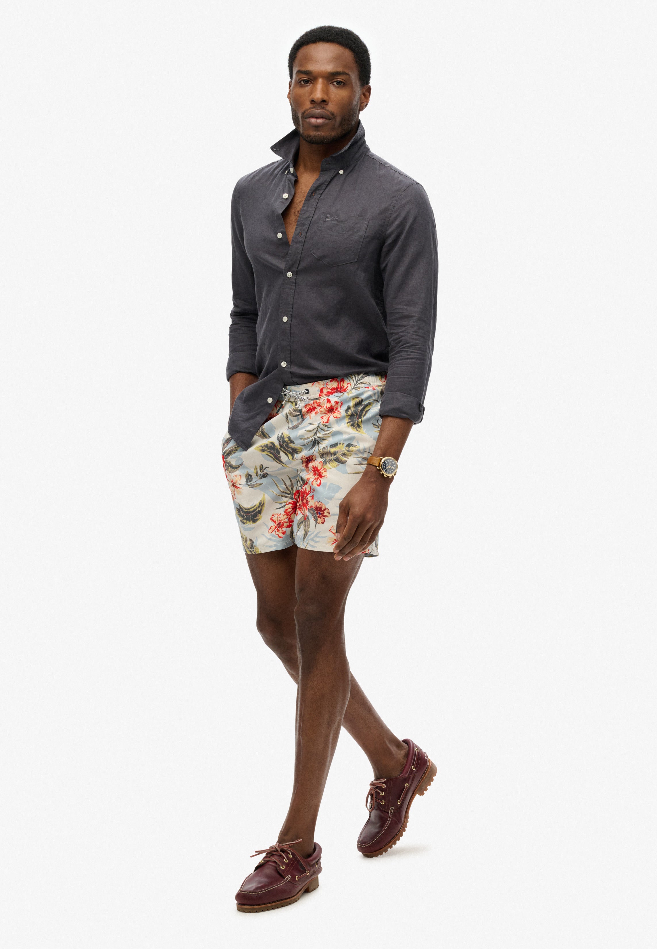 Hawaiian Print 16 Swim Shorts