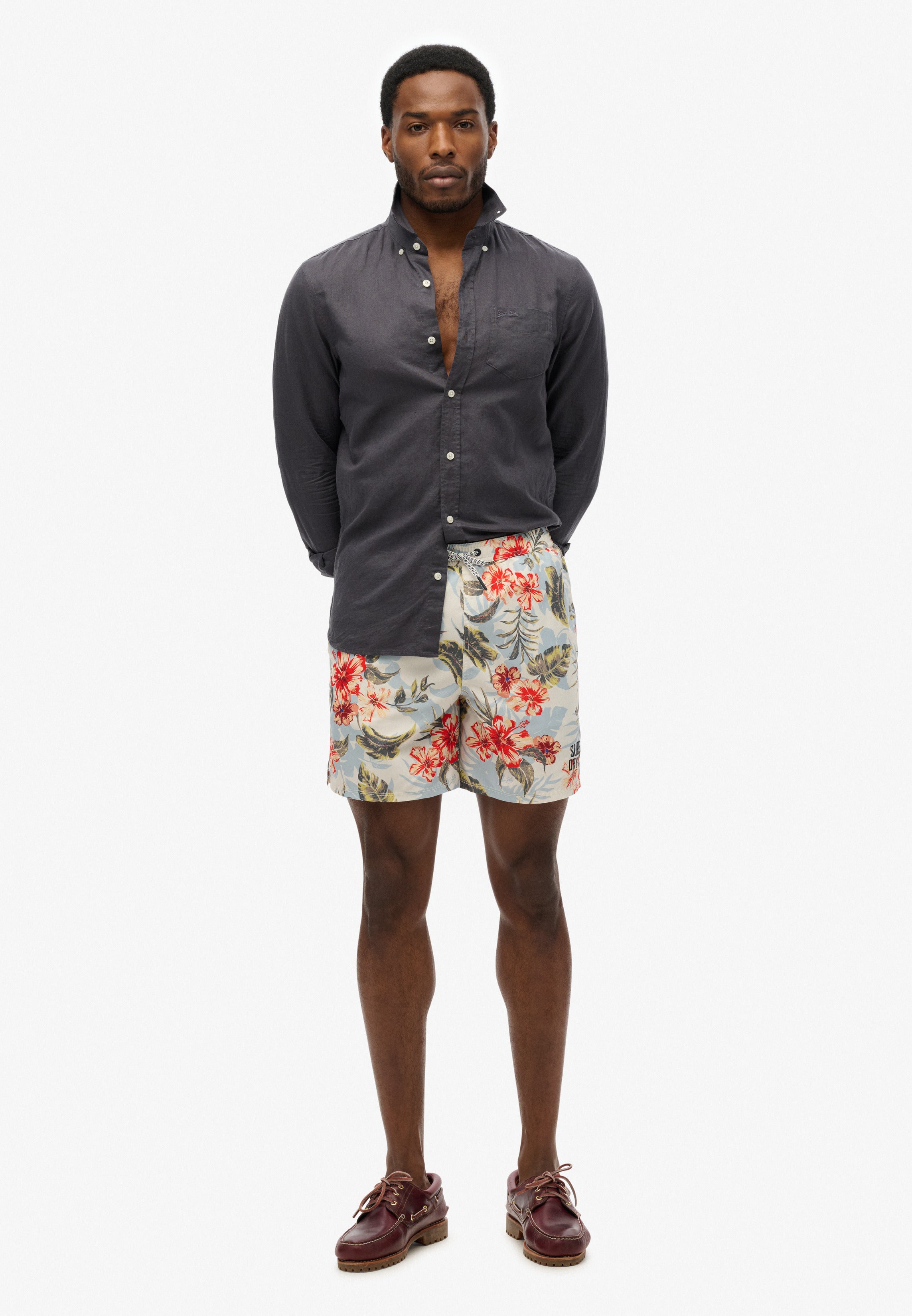 Hawaiian Print 16 Swim Shorts