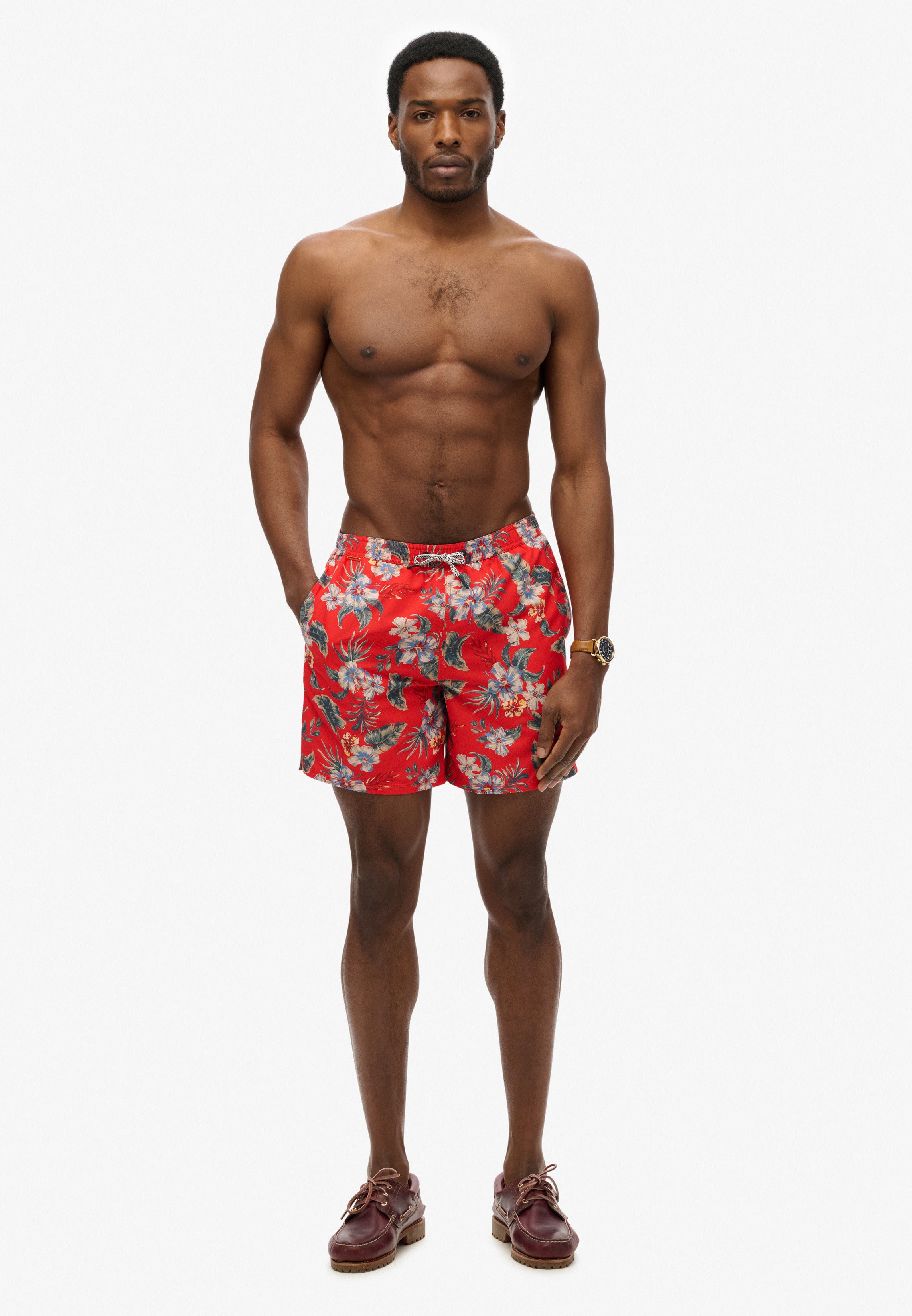 Hawaiian Print 16 Swim Shorts