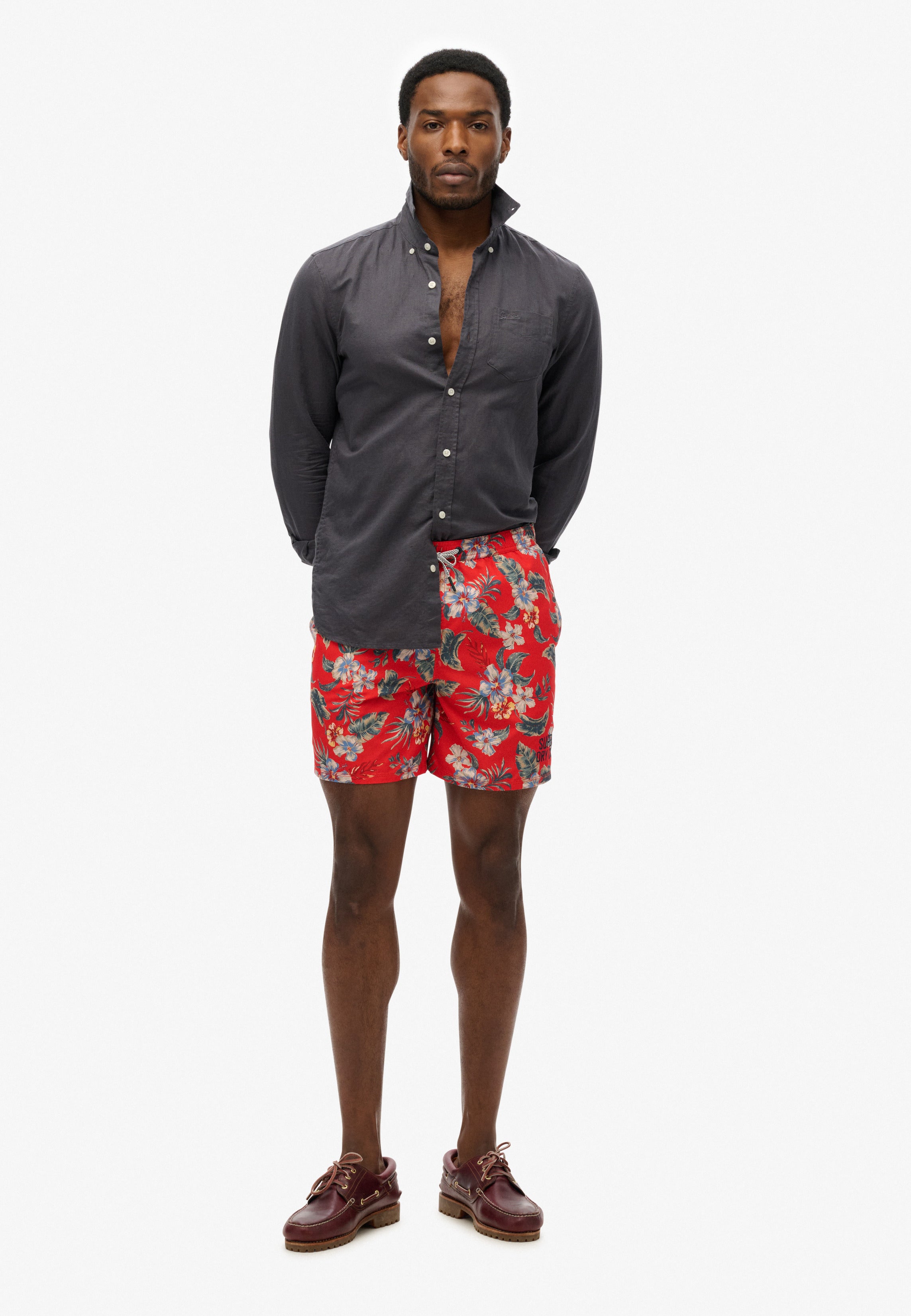 Hawaiian Print 16 Swim Shorts