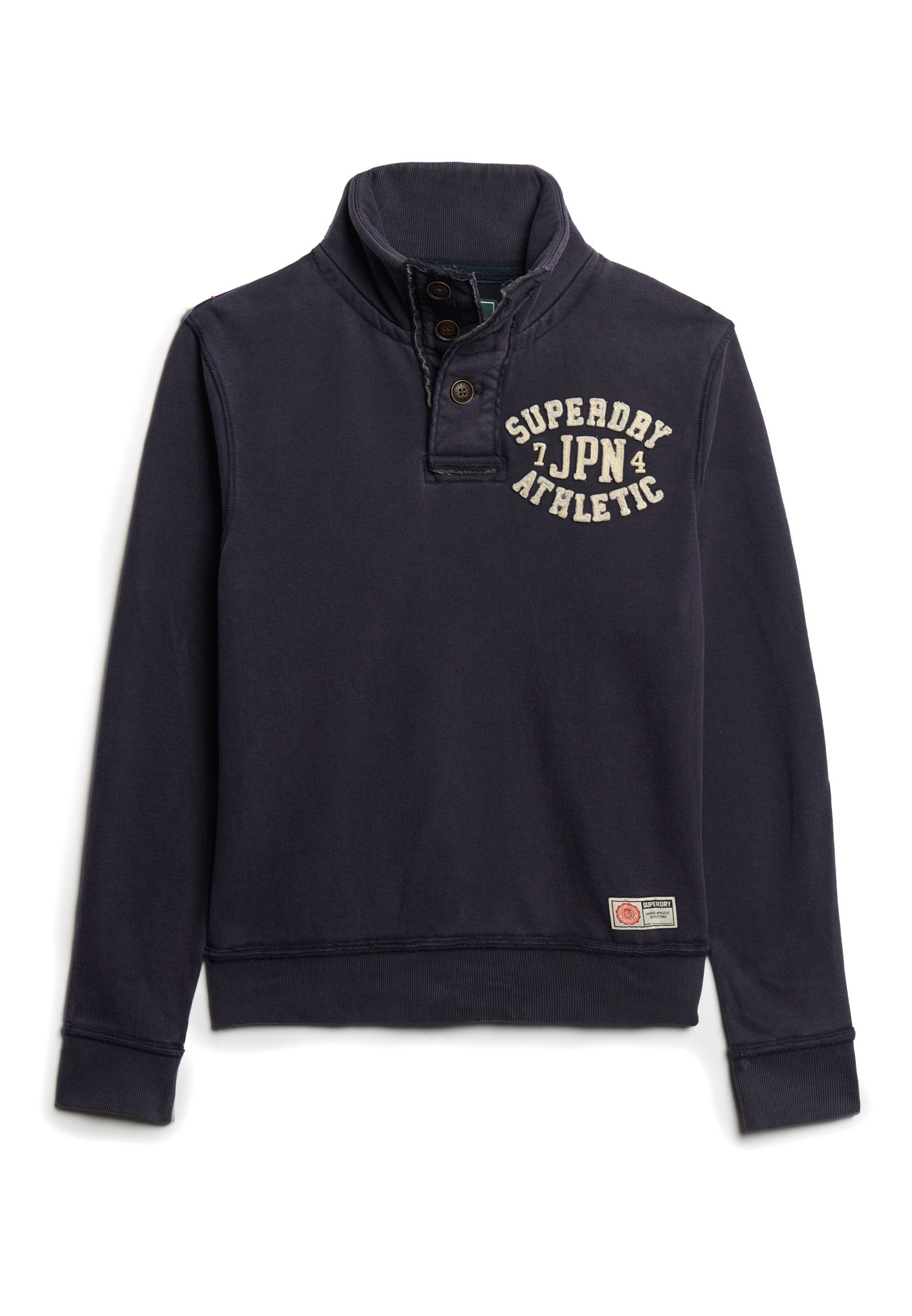 Vintage Athletic Half Button Sweatshirt