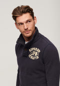 Vintage Athletic Half Button Sweatshirt