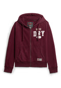 Vintage Athletic Zip Hoodie