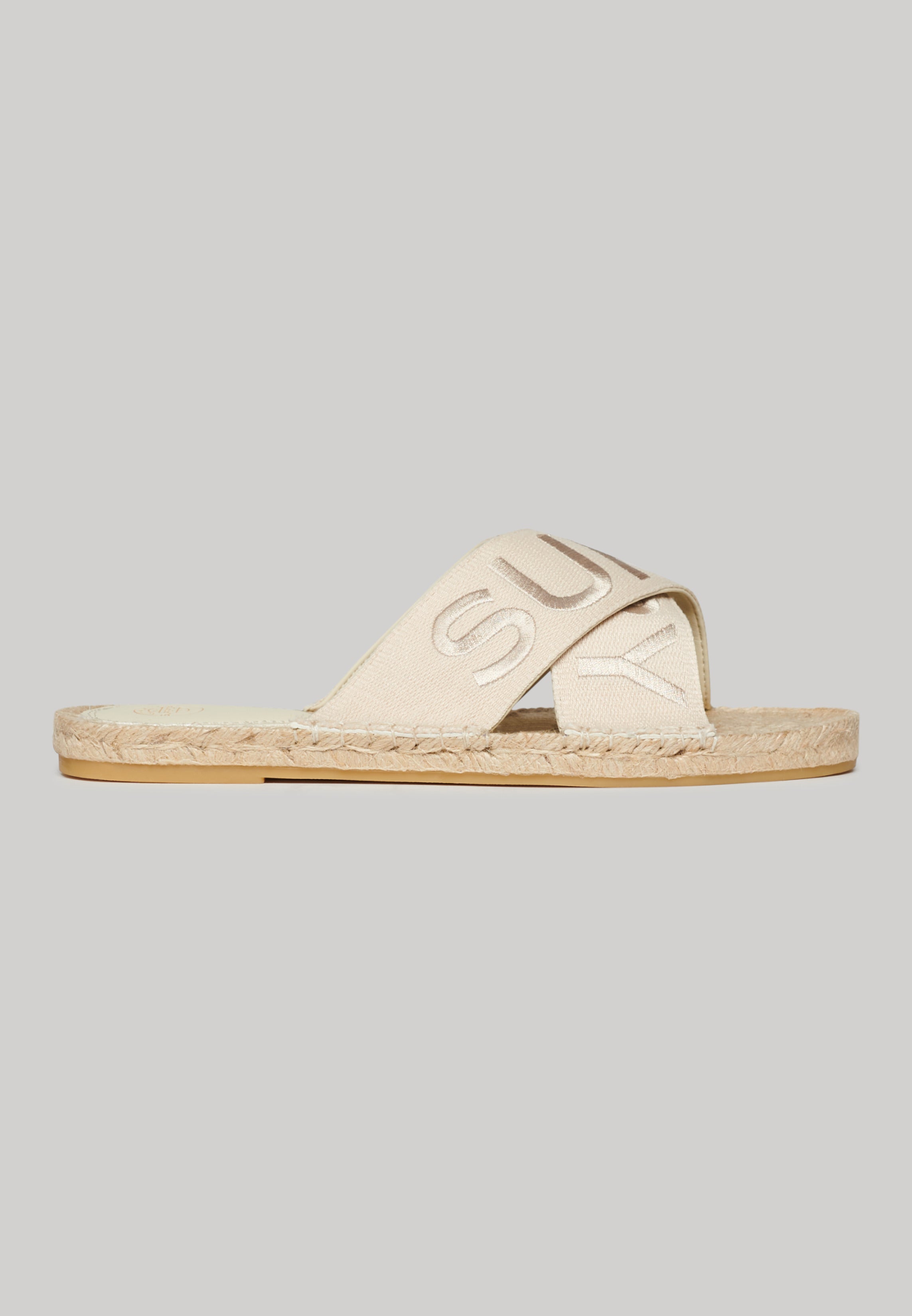 ESPADRILLE CROSS STRAP SLIDE