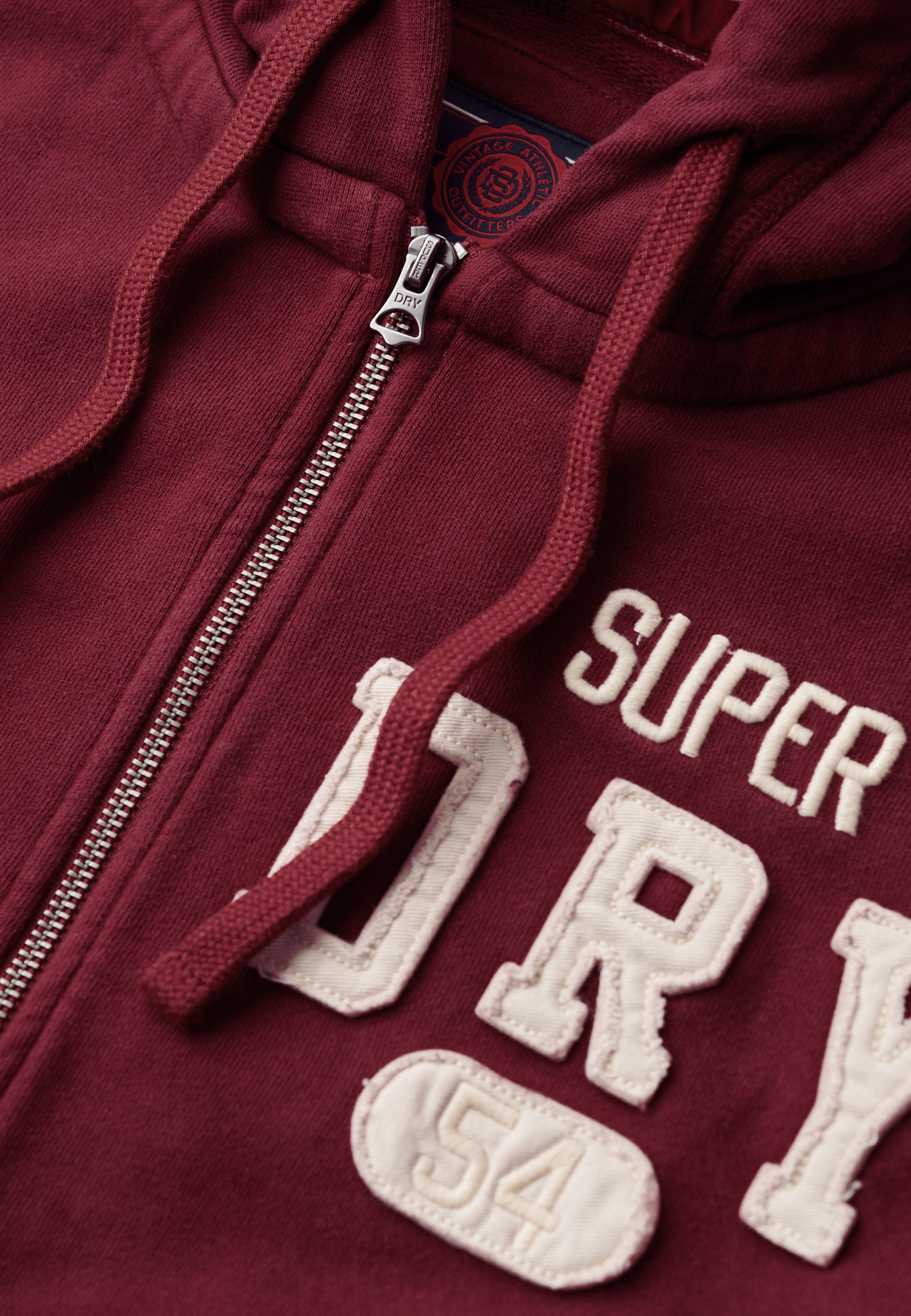 Vintage Athletic Zip Hoodie