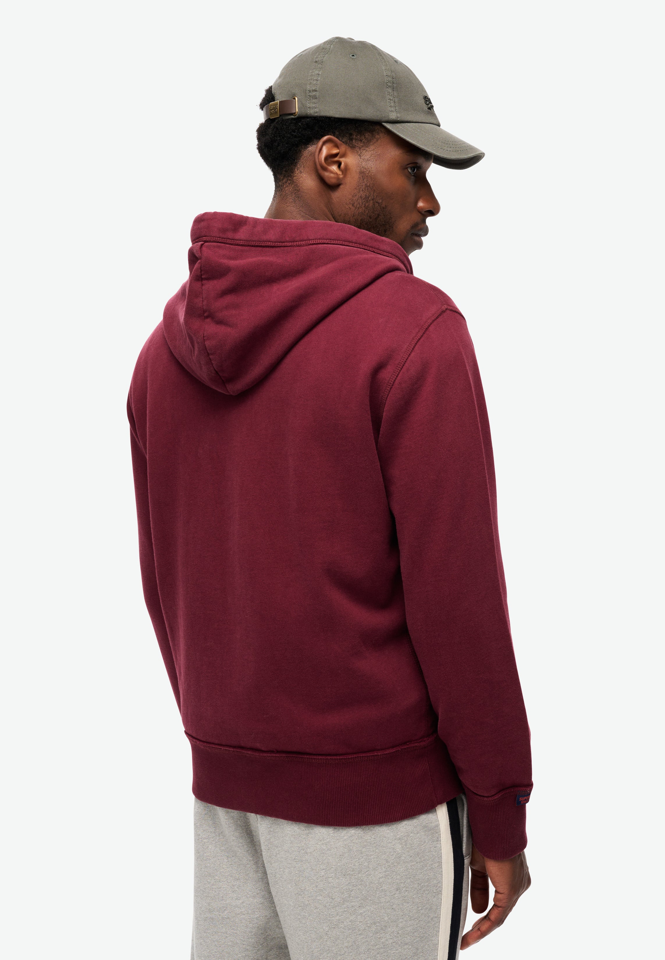 Vintage Athletic Zip Hoodie