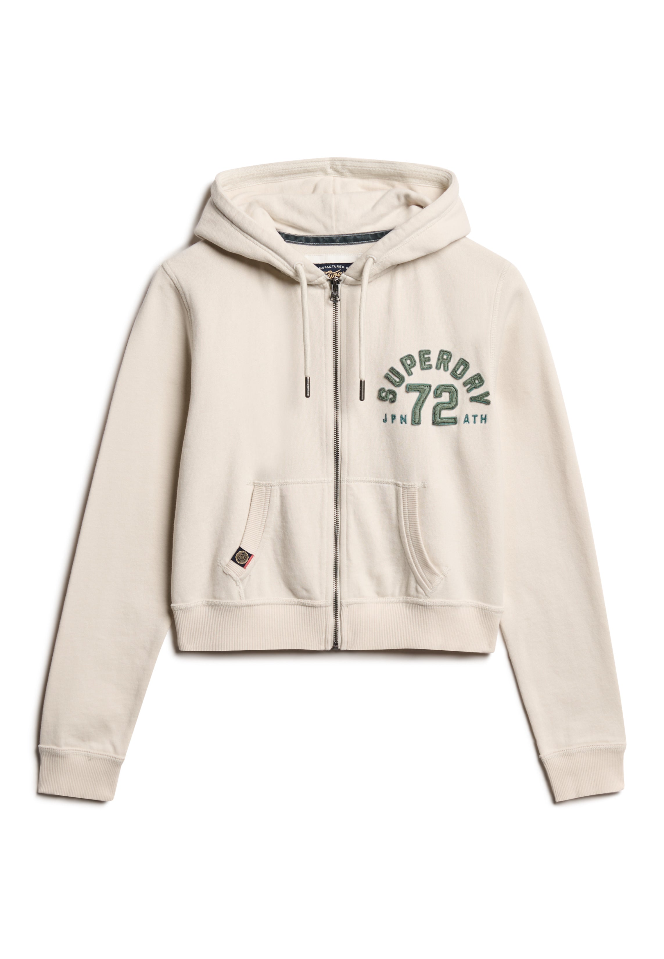 Athletic Essentials Relaxed Crop Zip-hoodie