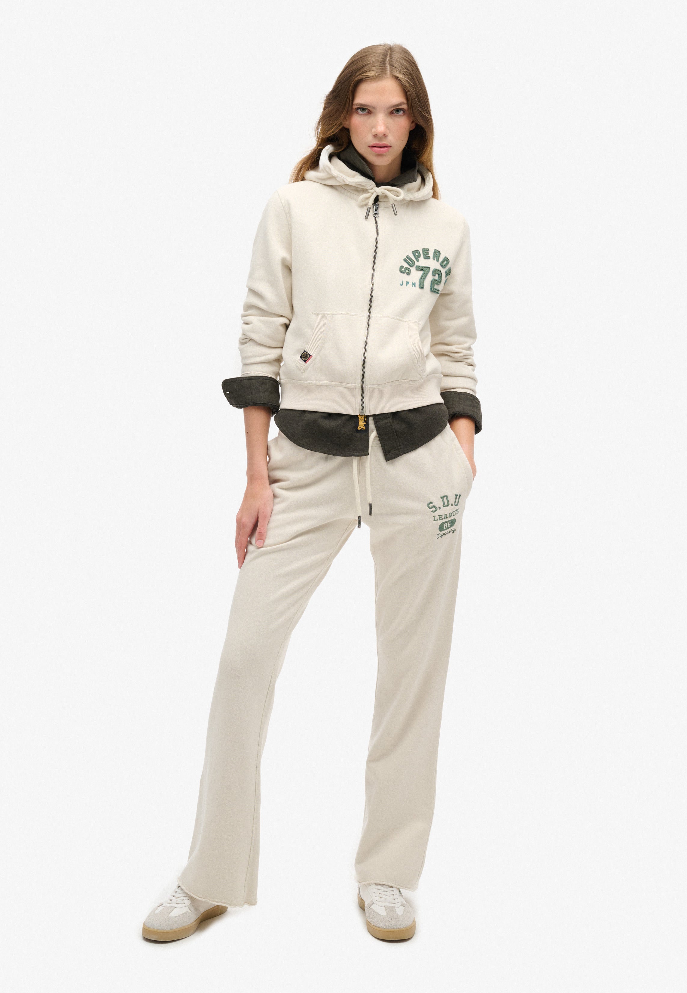 Athletic Essentials Relaxed Crop Zip-hoodie