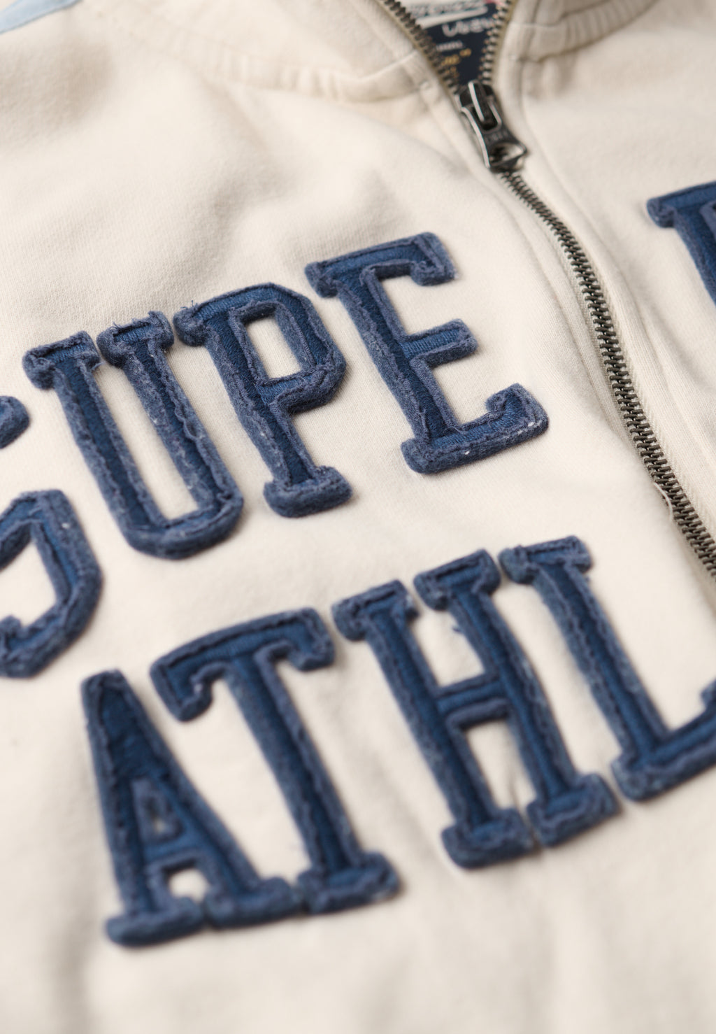 Athletic Essentials Applique Loose Zip Track Top