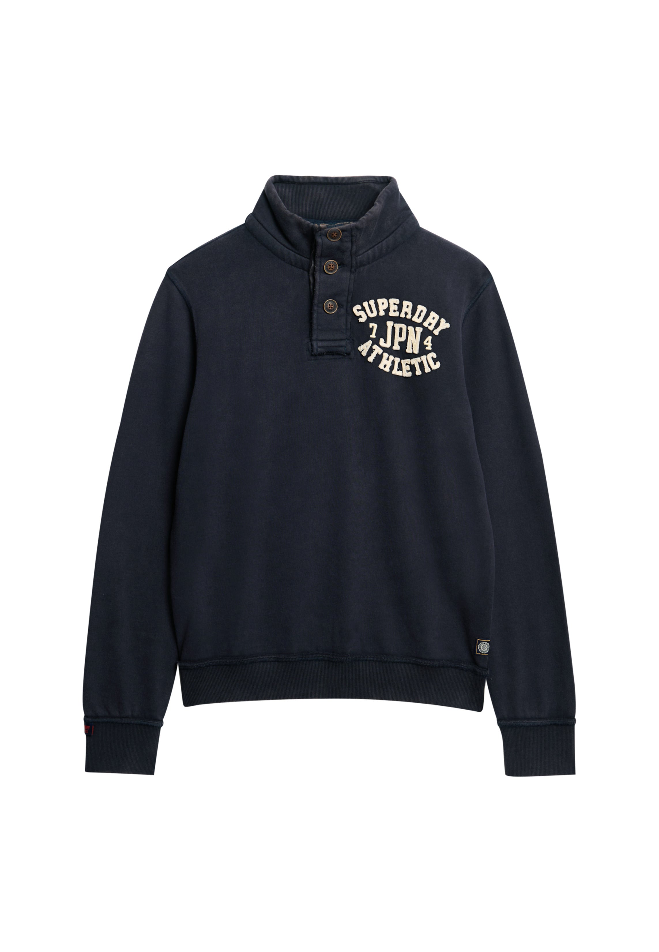 Vintage Athletic Half Button Sweatshirt