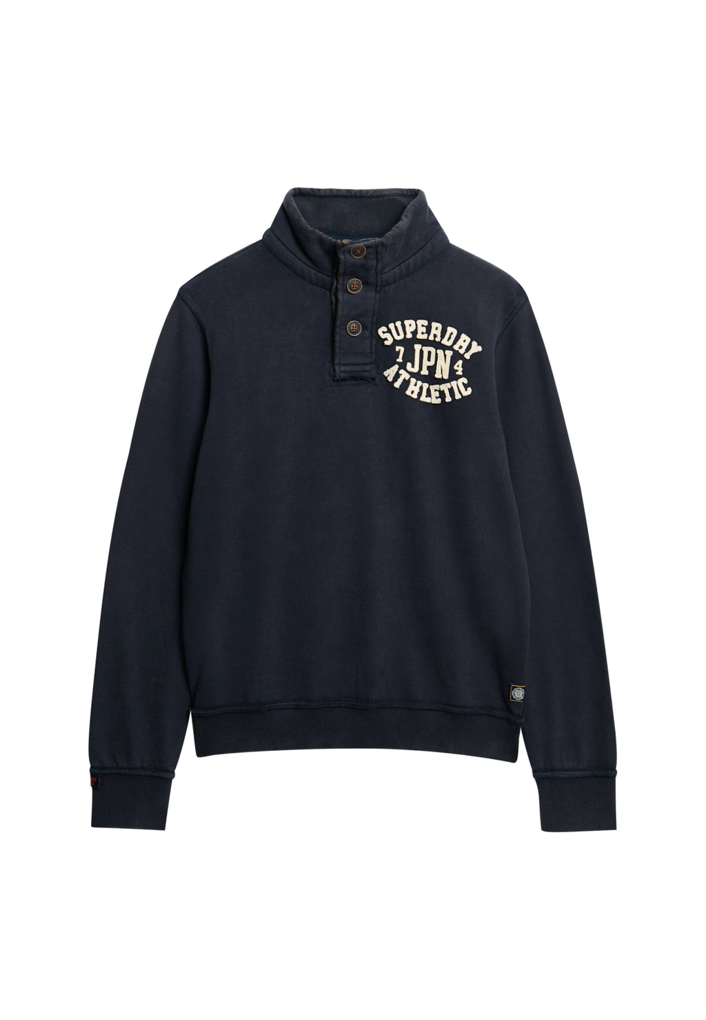 Vintage Athletic Half Button Sweatshirt