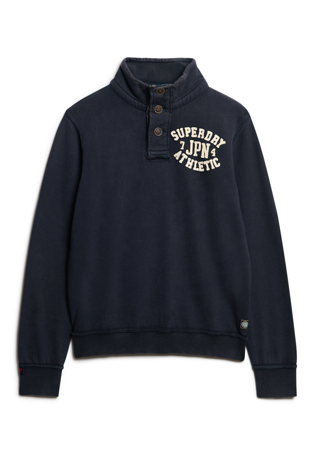 Vintage Athletic Half Button Sweatshirt