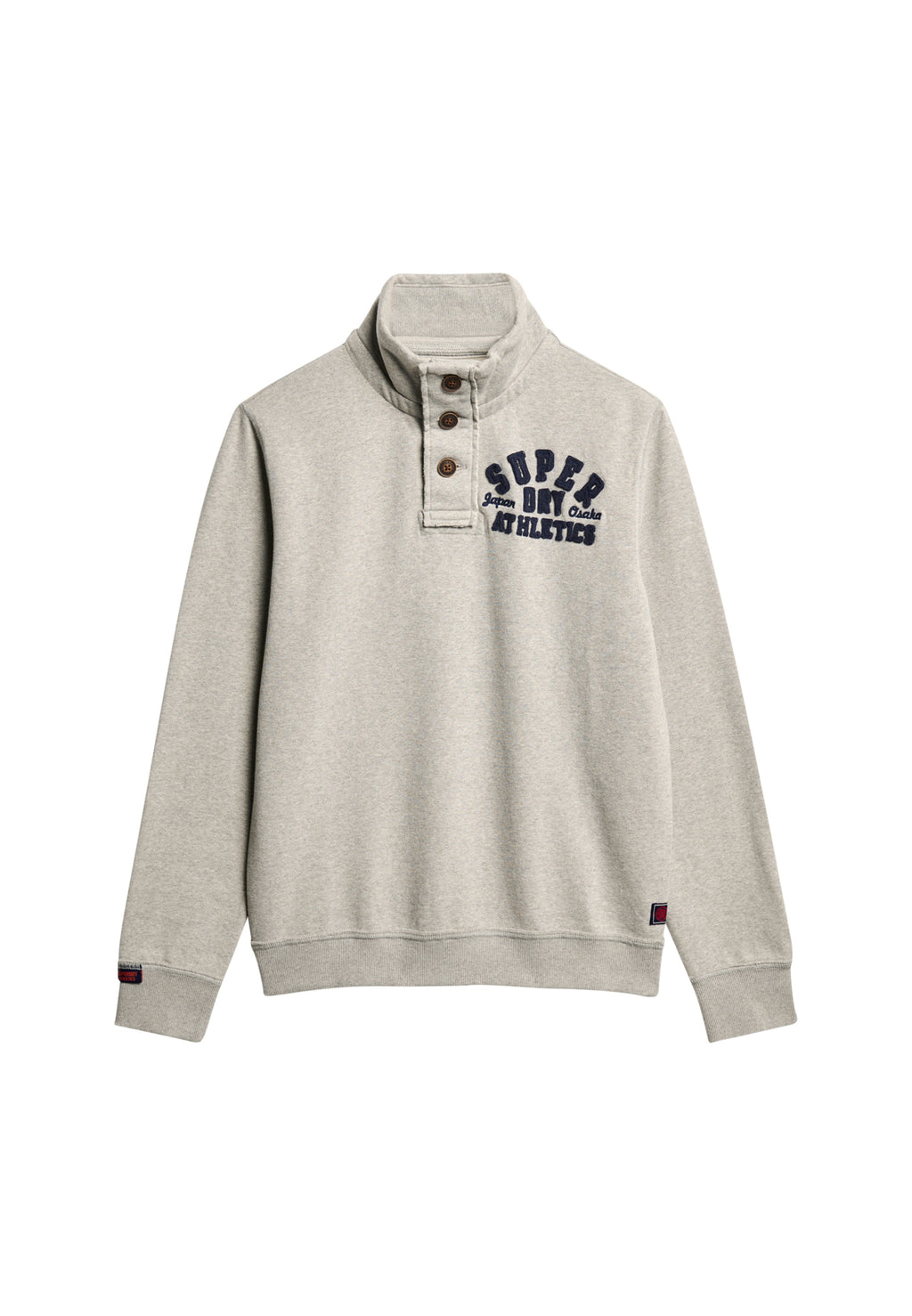 Vintage Athletic Half Button Sweatshirt