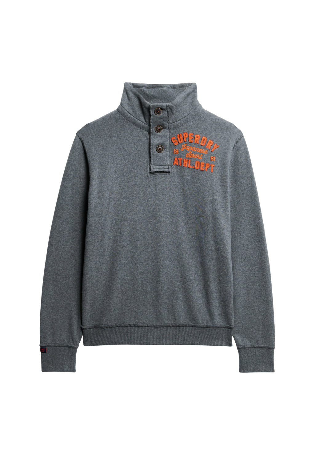 Vintage Athletic Half Button Sweatshirt
