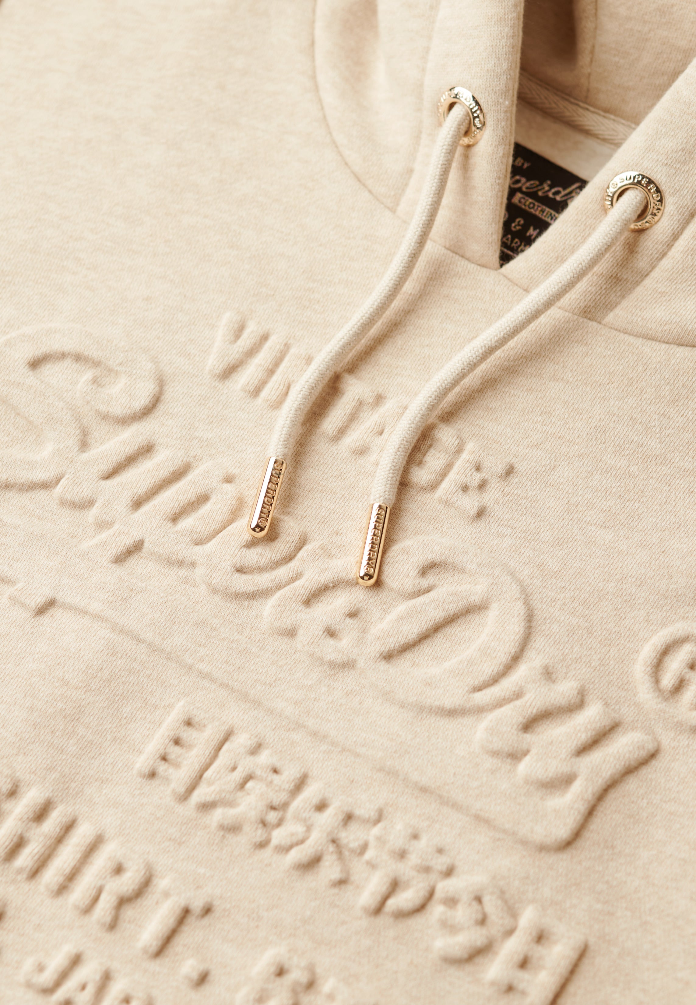 Embossed Vintage Logo Graphic Hoodie