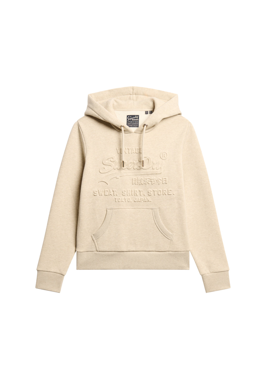 Embossed Vintage Logo Graphic Hoodie
