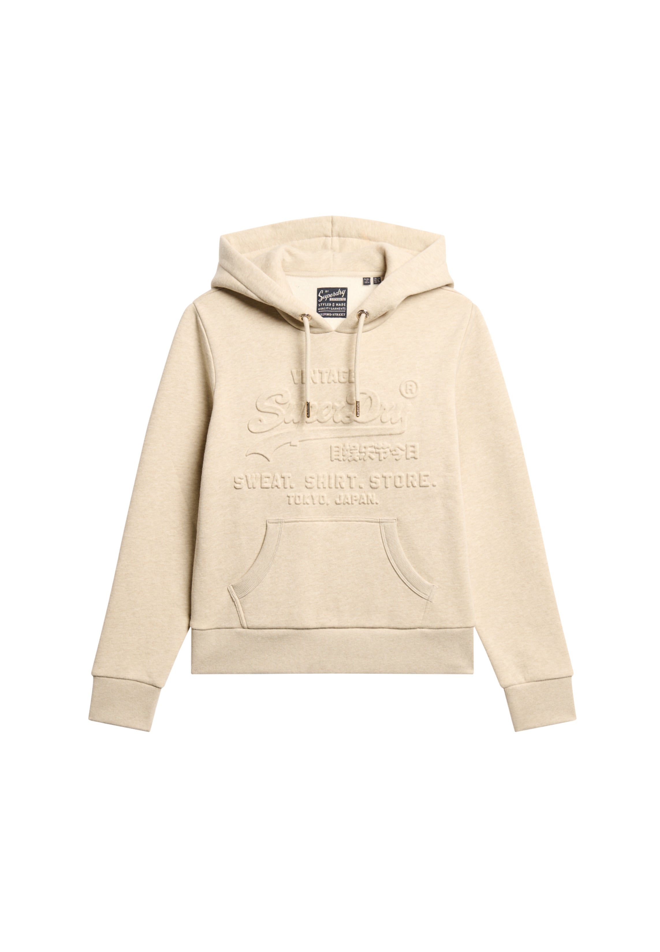 Embossed Vintage Logo Graphic Hoodie