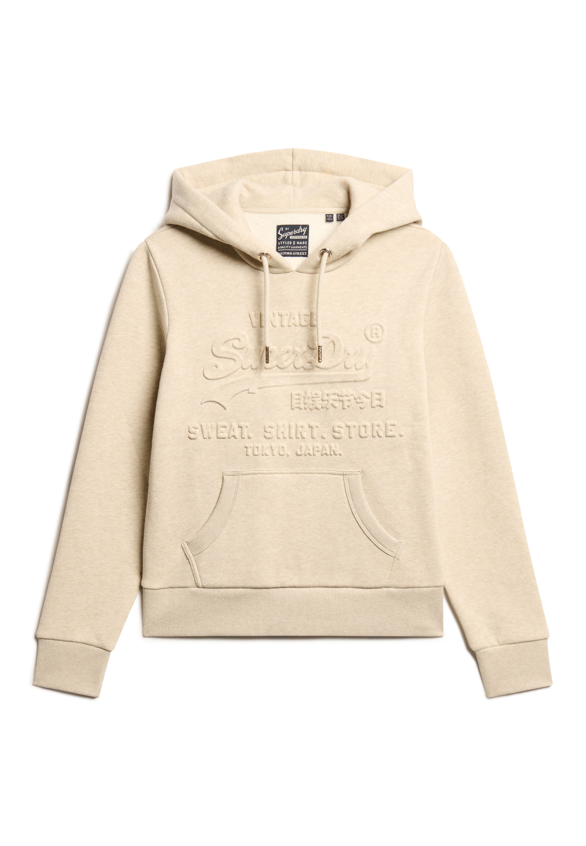 Embossed Vintage Logo Graphic Hoodie