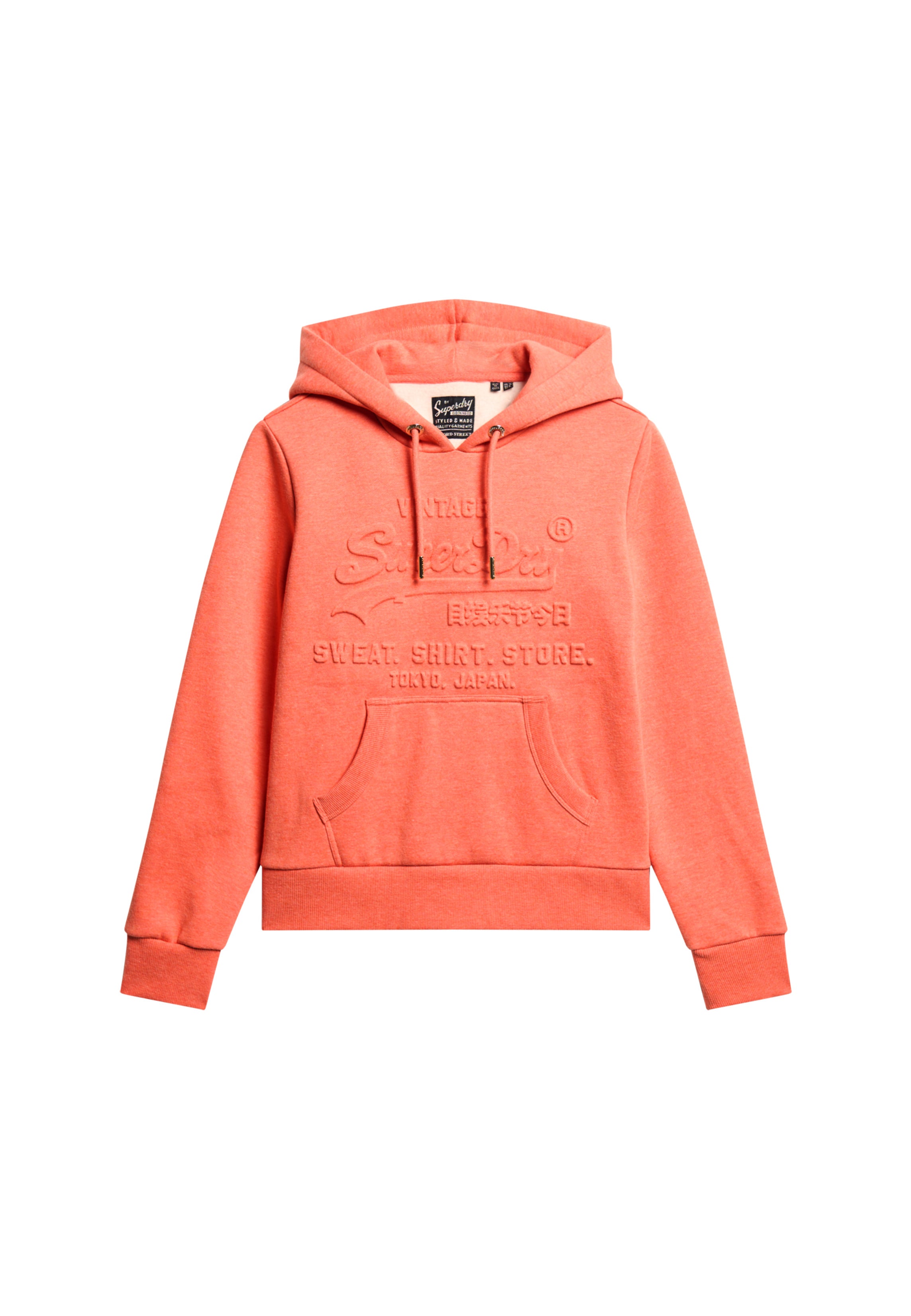 Embossed Vintage Logo Graphic Hoodie