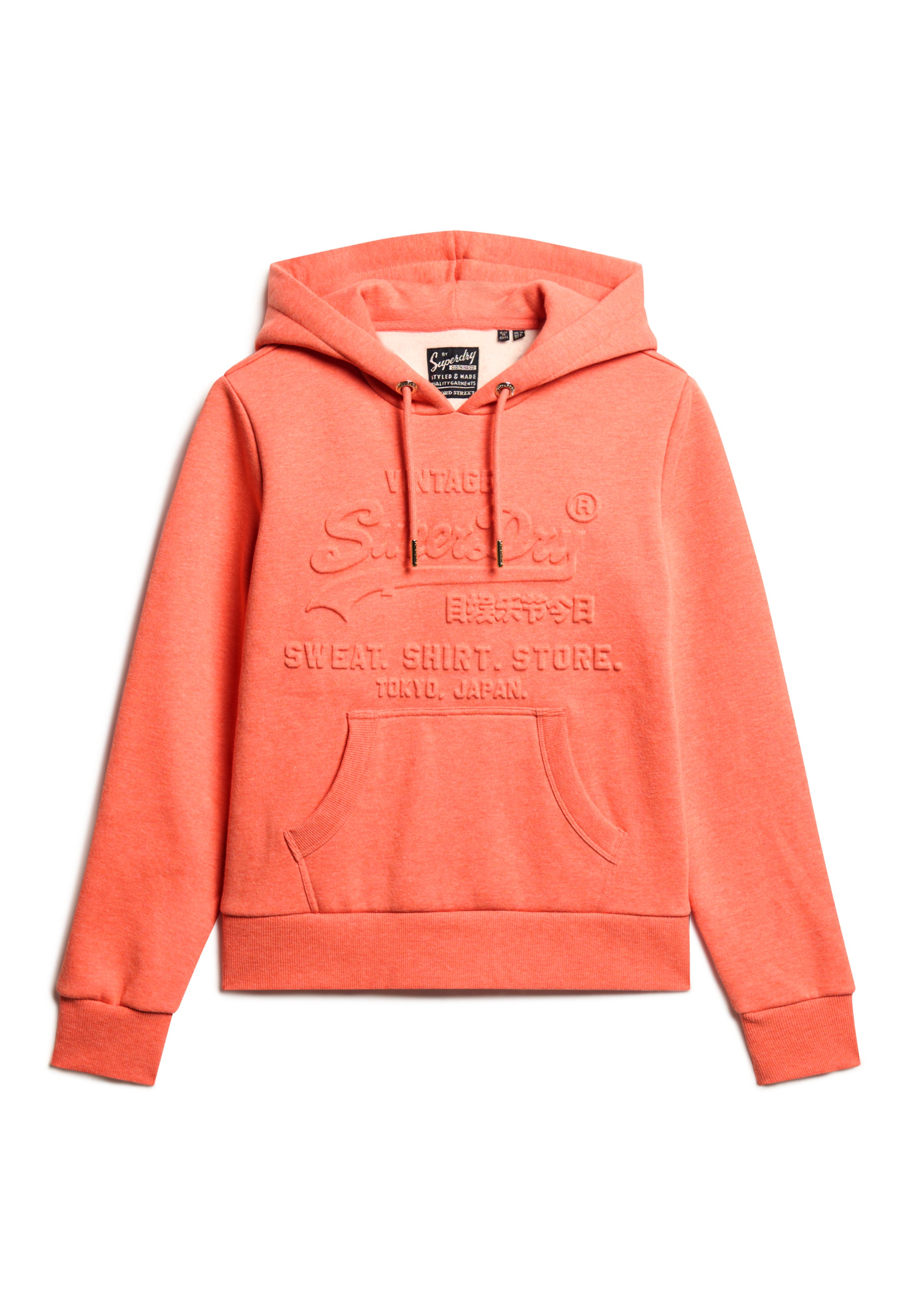 Embossed Vintage Logo Graphic Hoodie