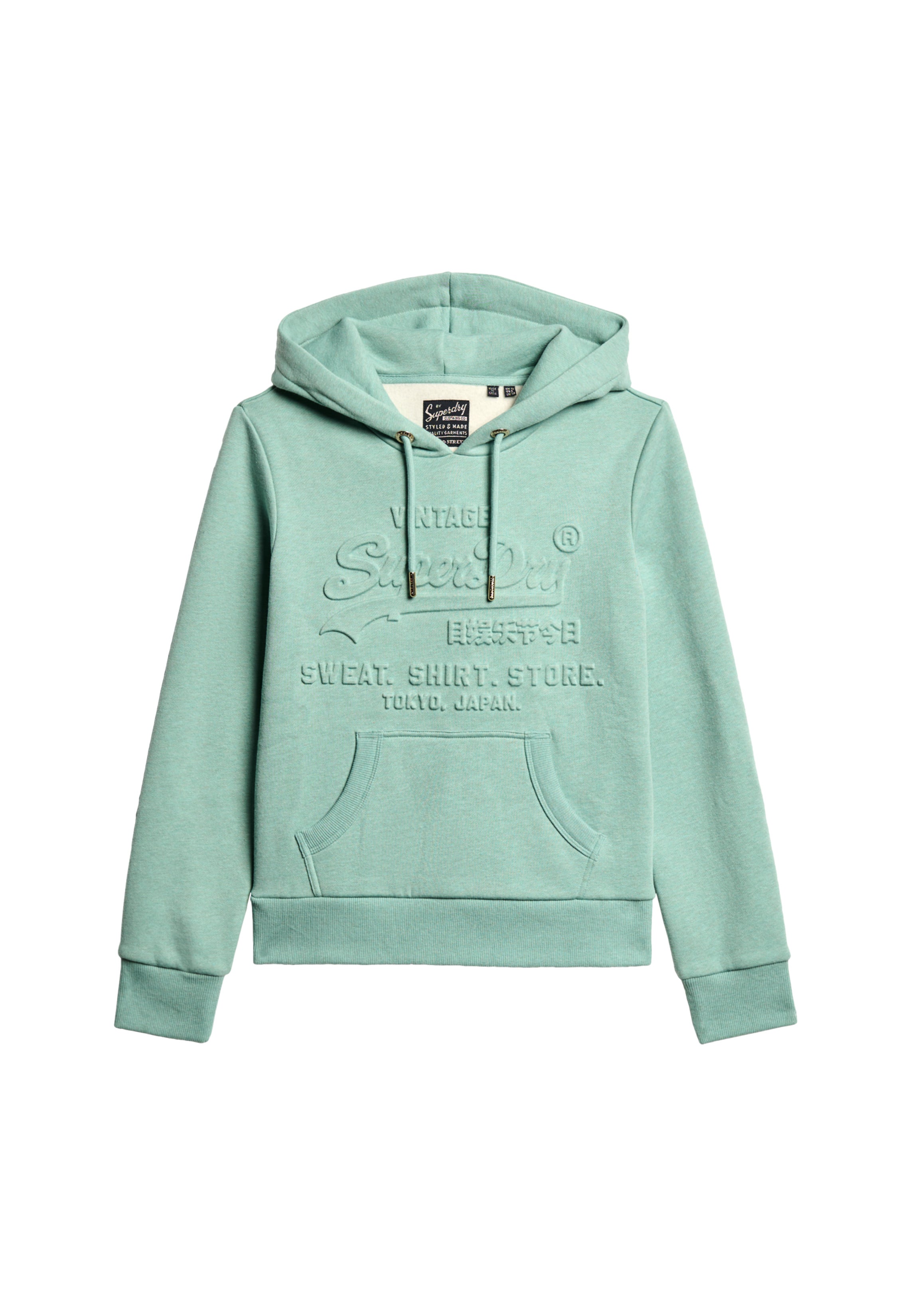 Embossed Vintage Logo Graphic Hoodie