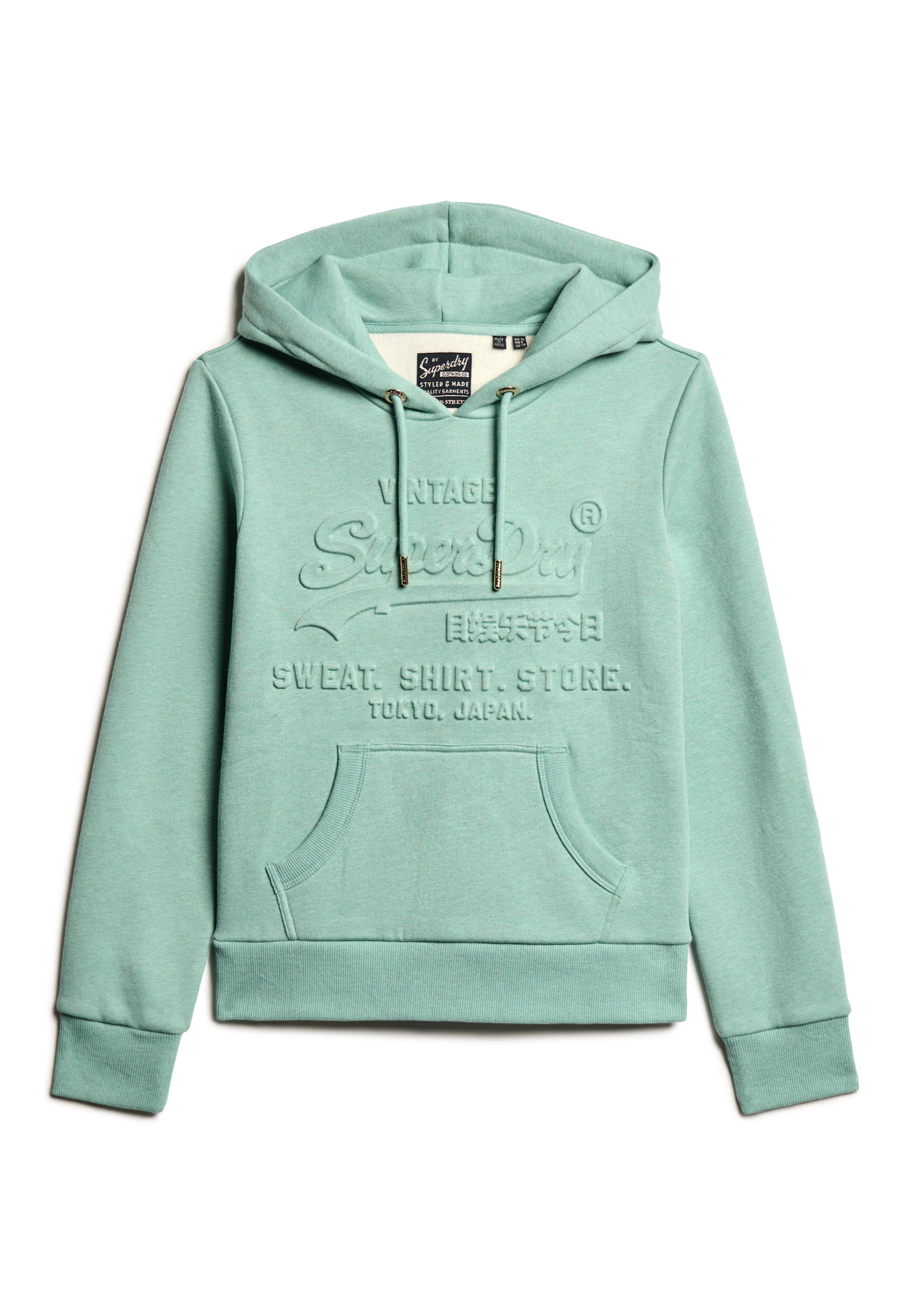Embossed Vintage Logo Graphic Hoodie