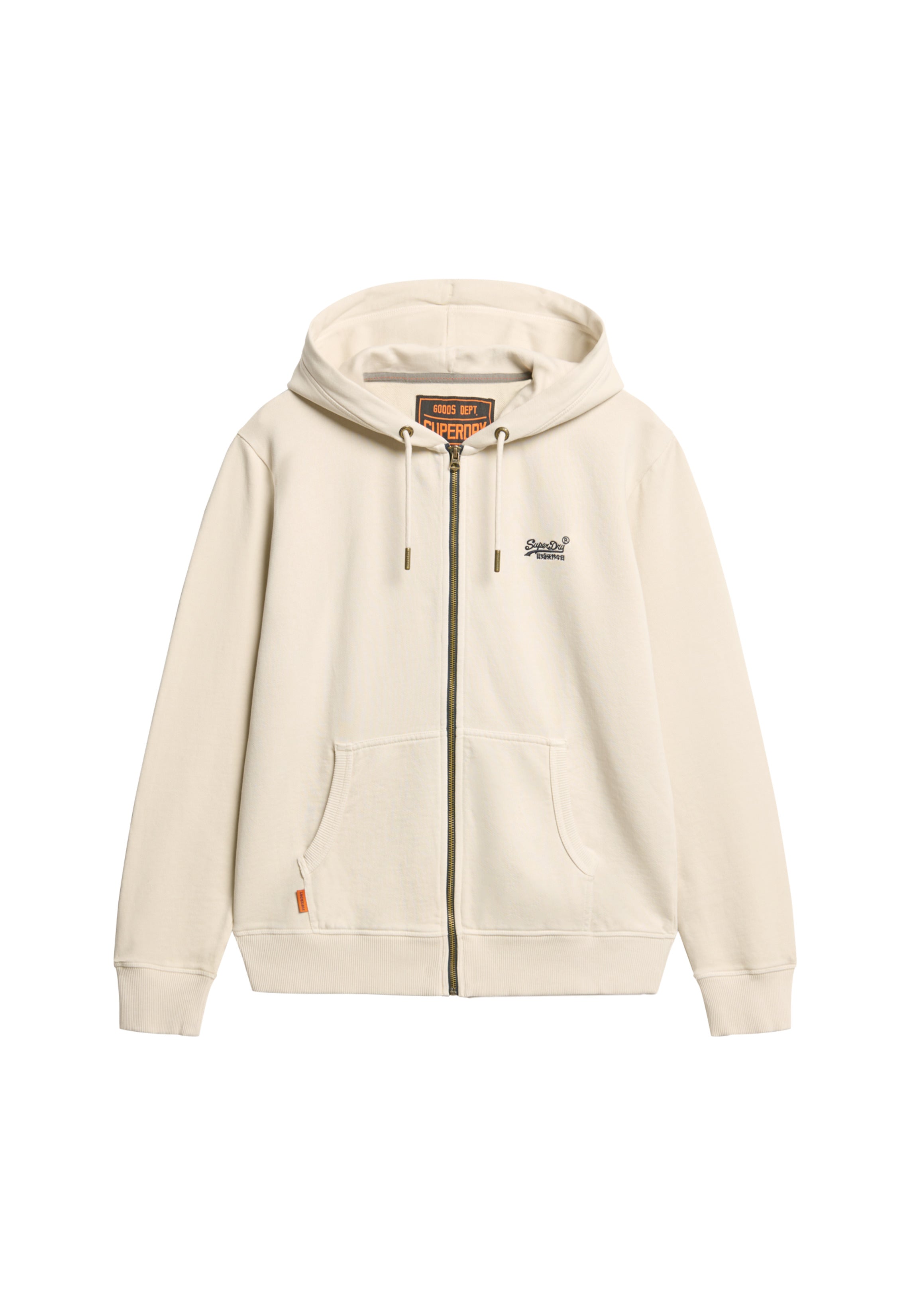 Essential Logo Washed Zip Hoodie