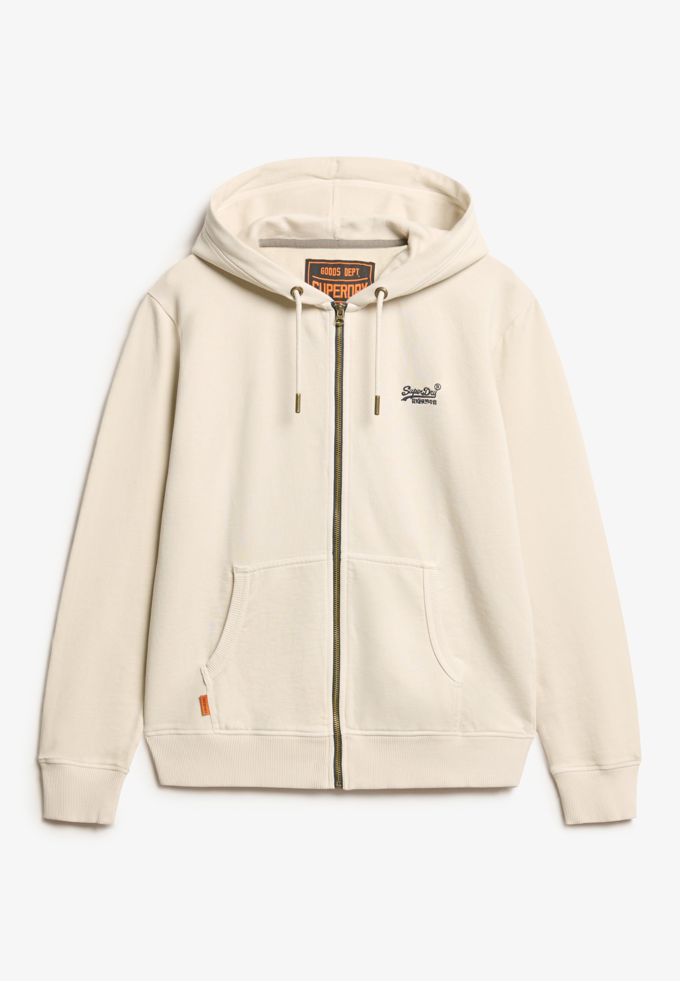 Essential Logo Washed Zip Hoodie