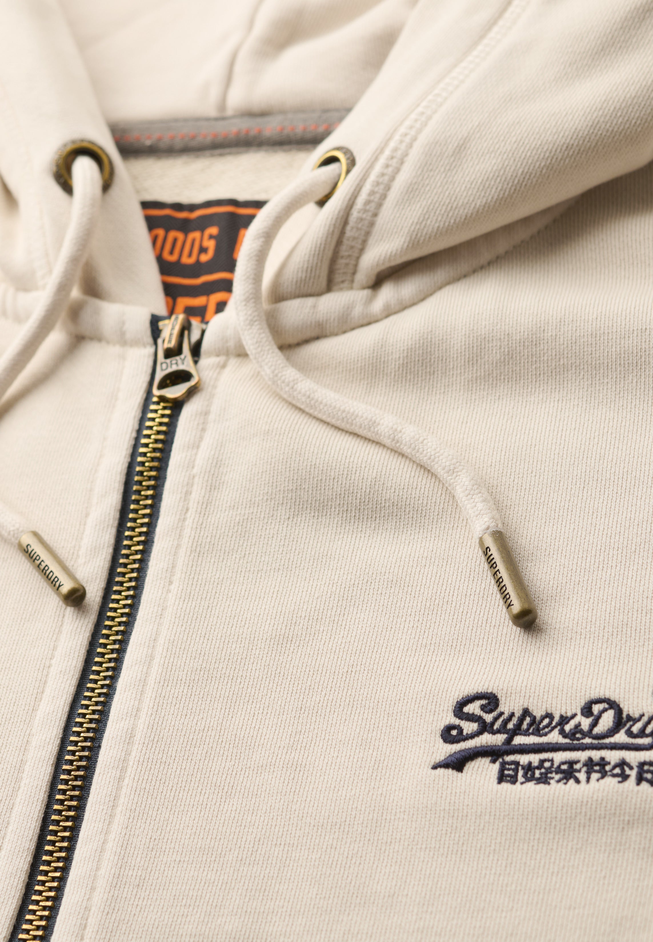 Essential Logo Washed Zip Hoodie