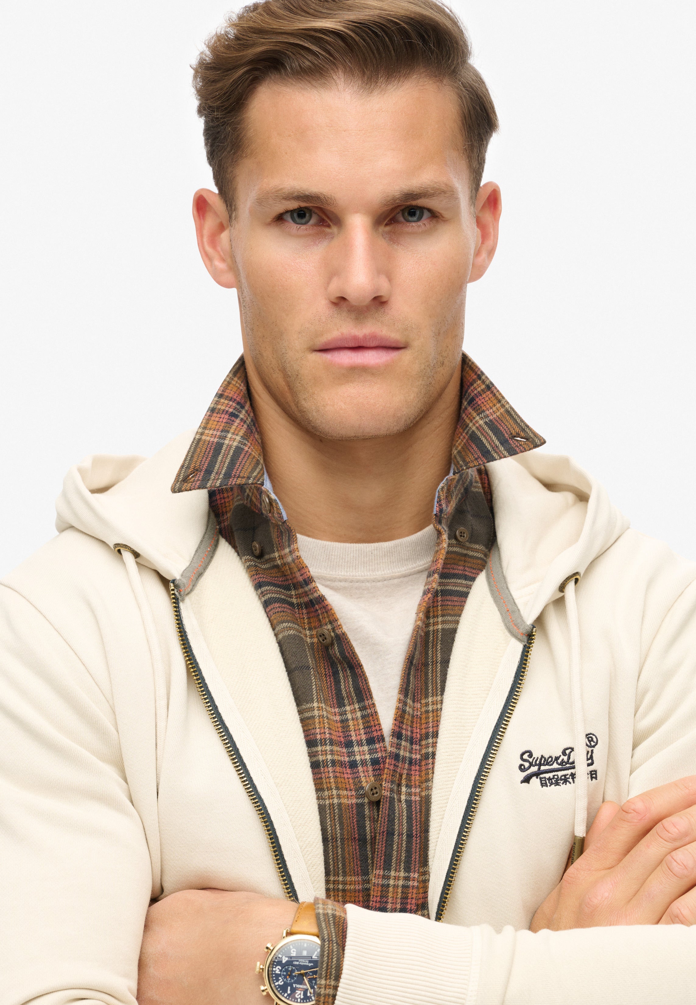 Essential Logo Washed Zip Hoodie