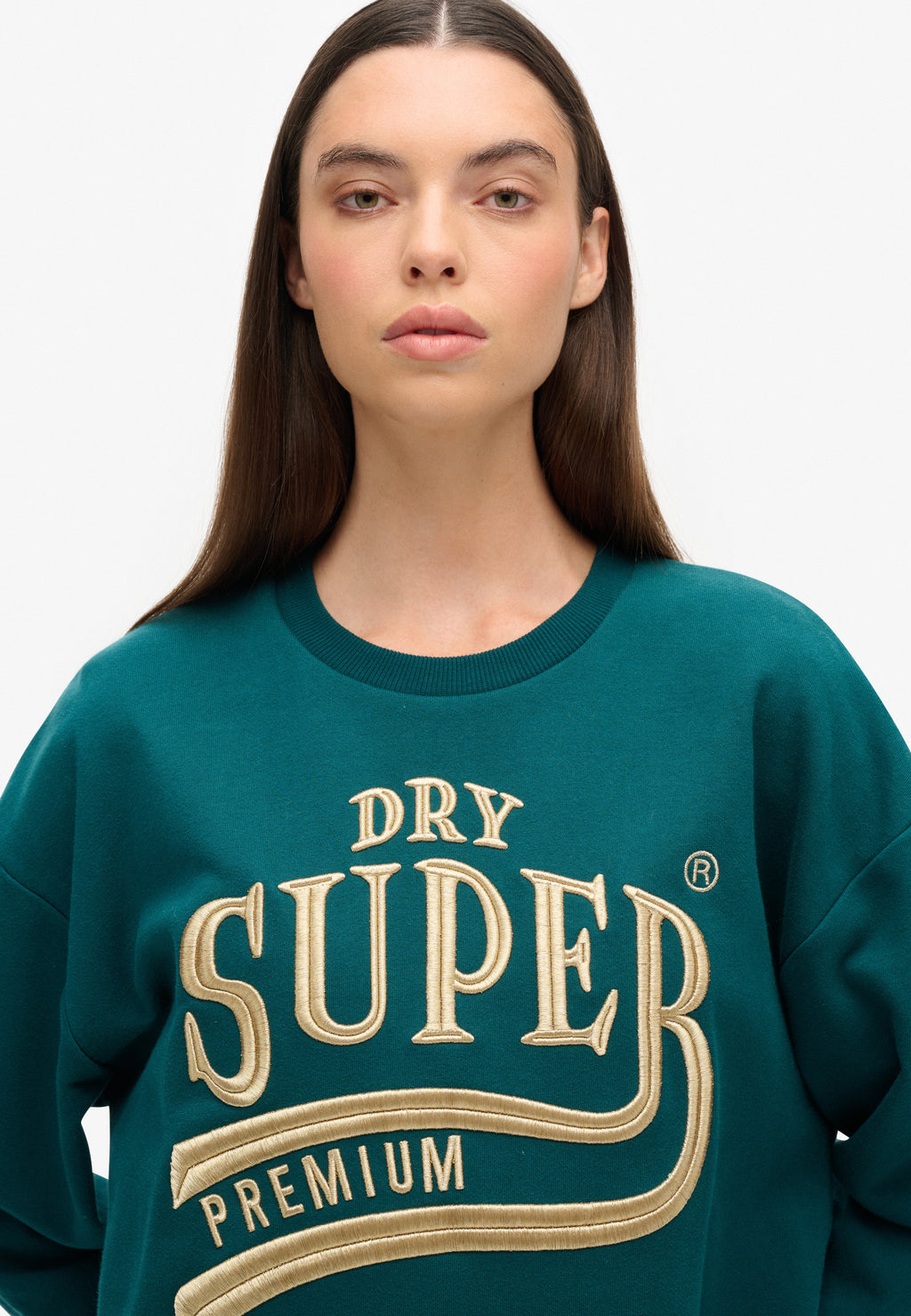 Luxe Metallic Logo Sweat Dress