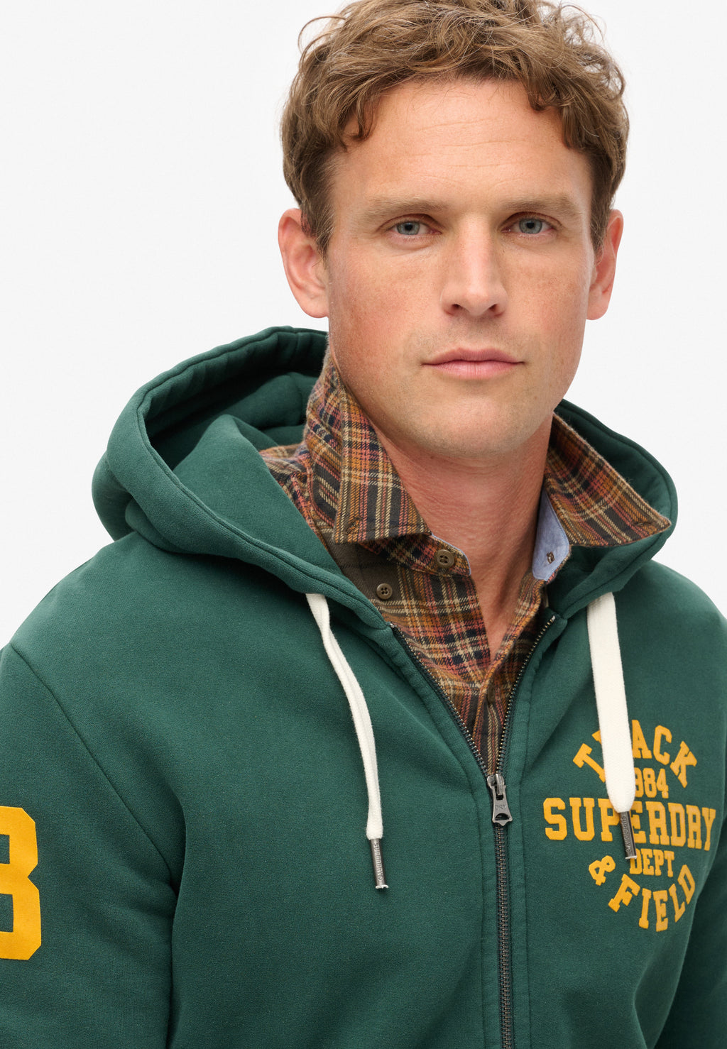 Track & Field Graphic Zip Hoodie