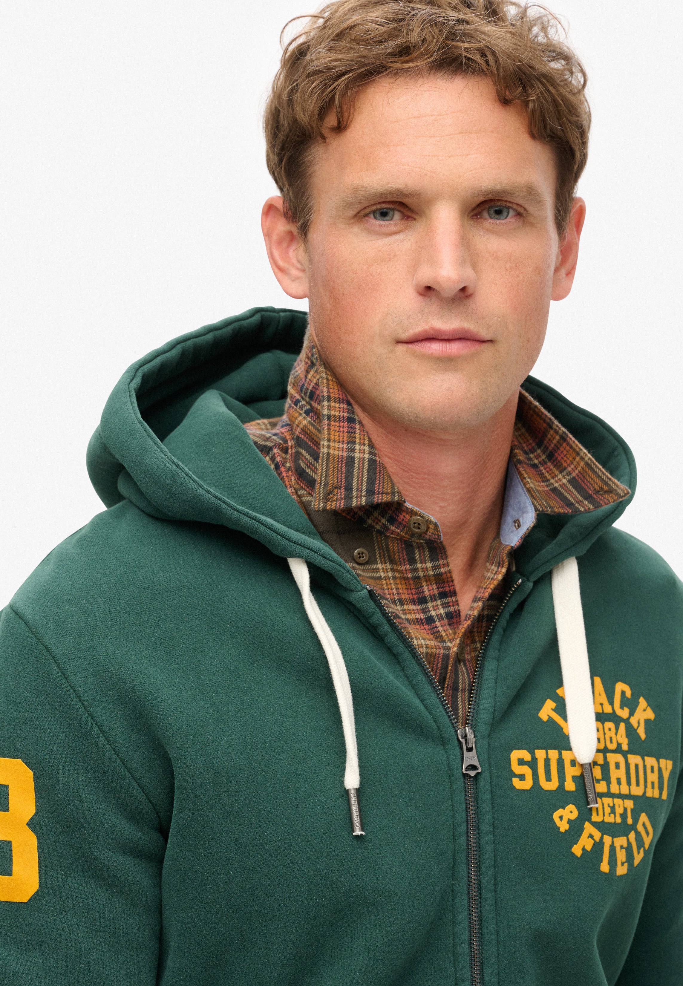 Track & Field Graphic Zip Hoodie