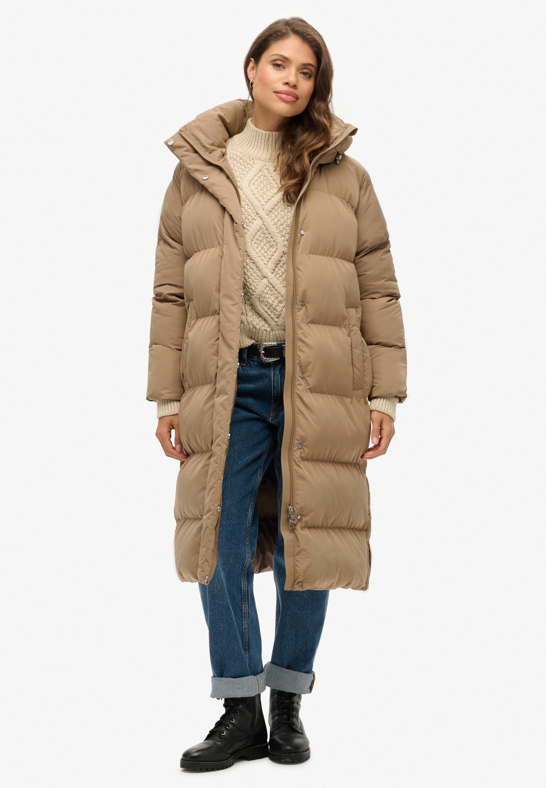 Longline Hooded Puffer Coat