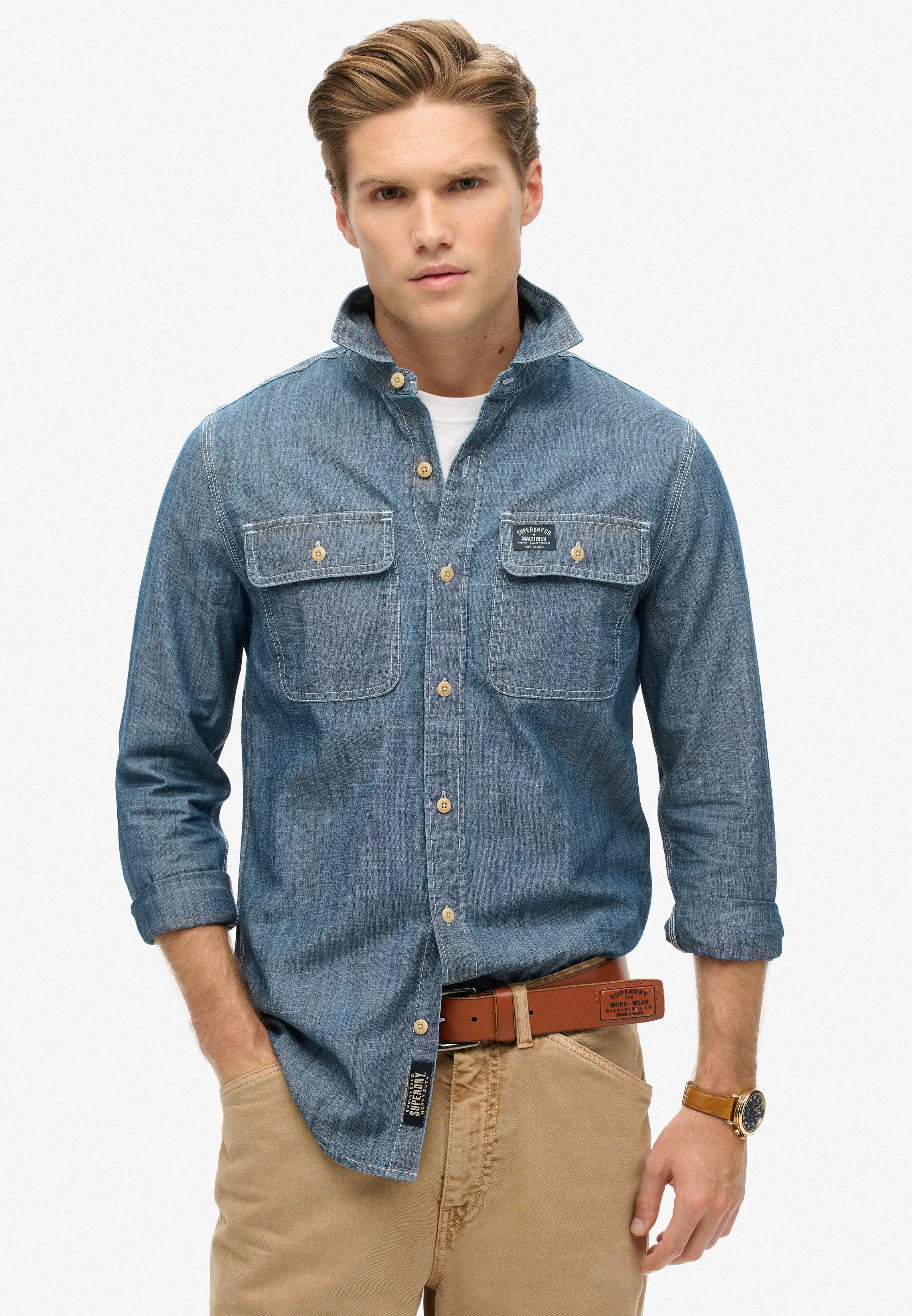 Cotton Workwear Long Sleeve Shirt