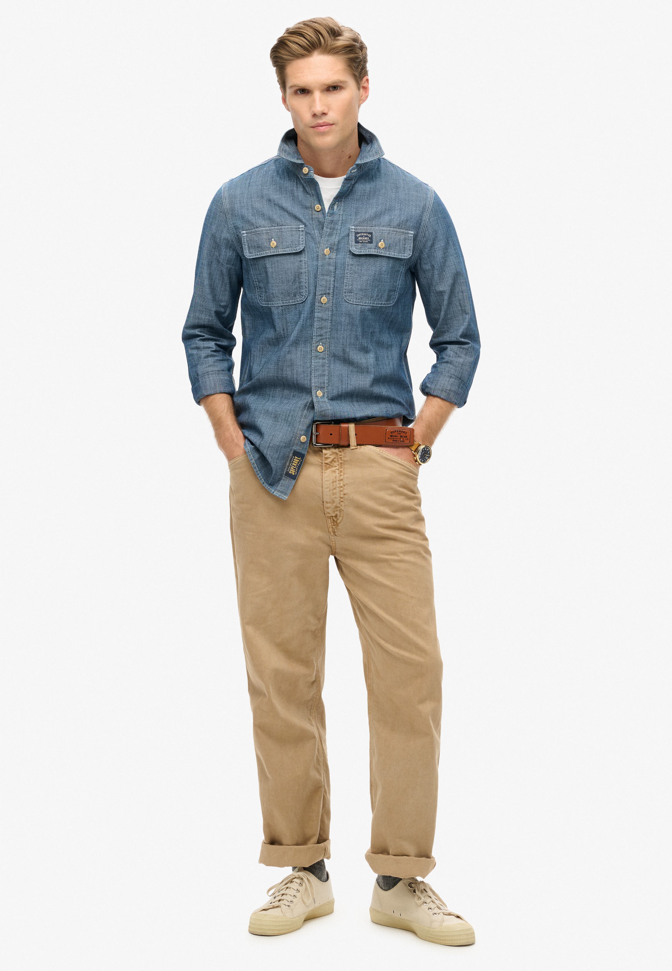 Cotton Workwear Long Sleeve Shirt